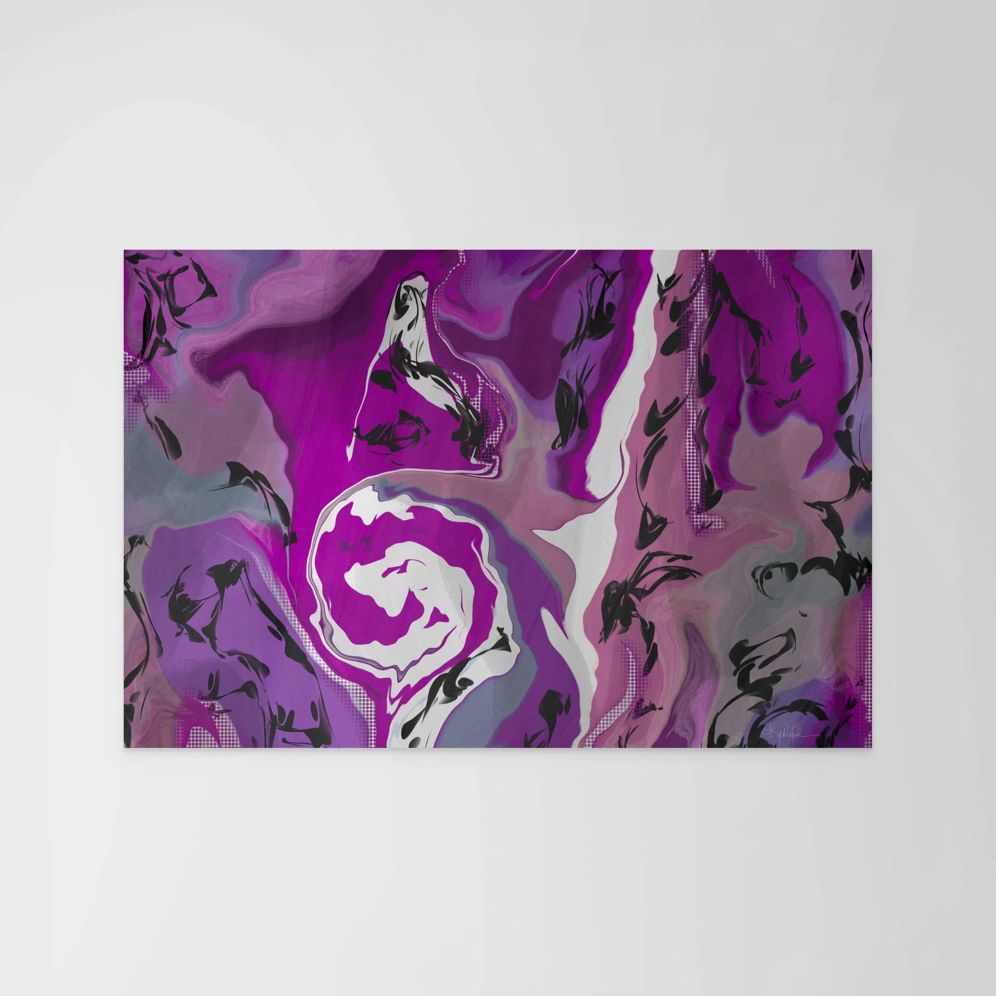 Violet Symphony | Abstract Violet Art Print