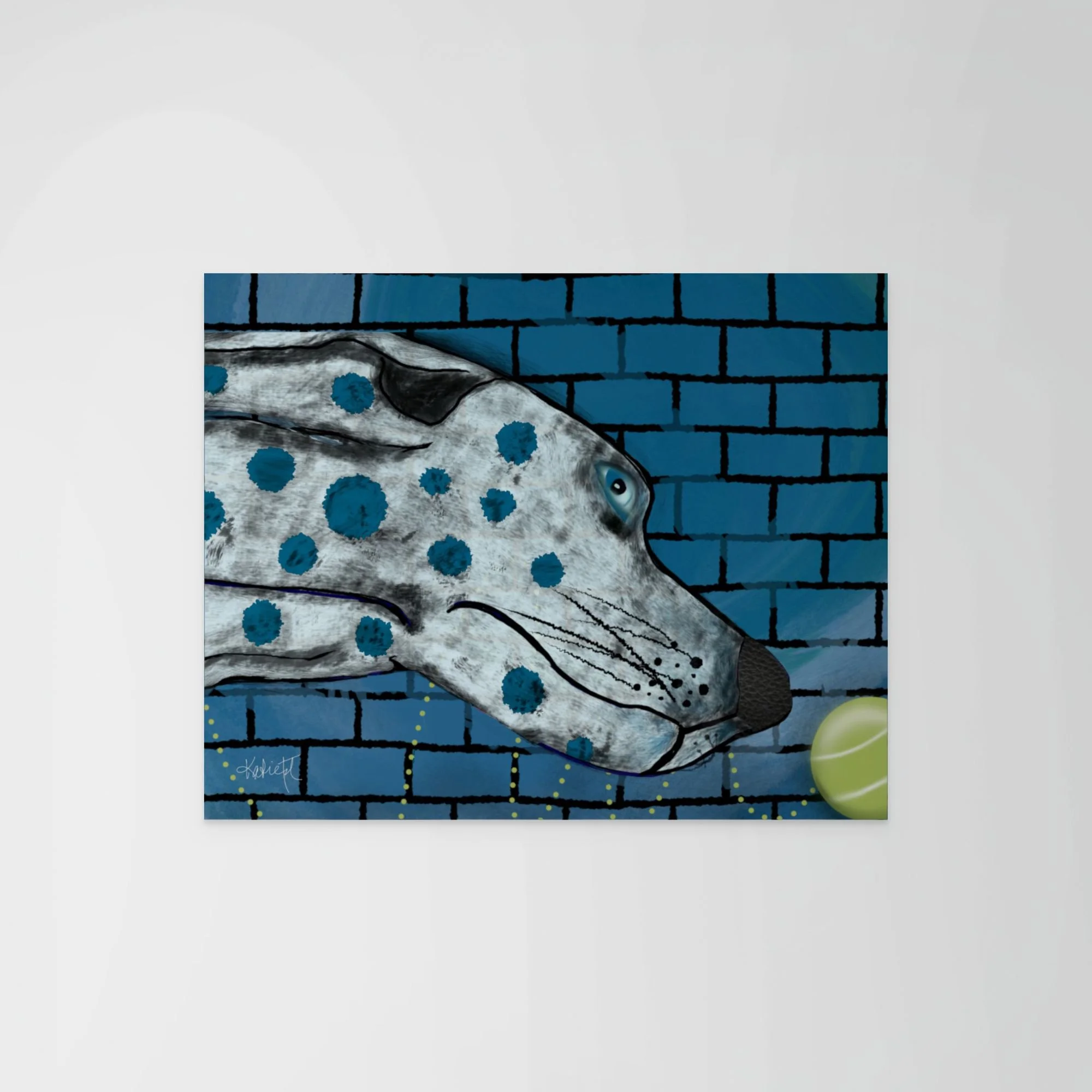 Go Get It | Whimsical Dog Art Print - Jan 2026 Wild Pack Print Club Print (5x7)