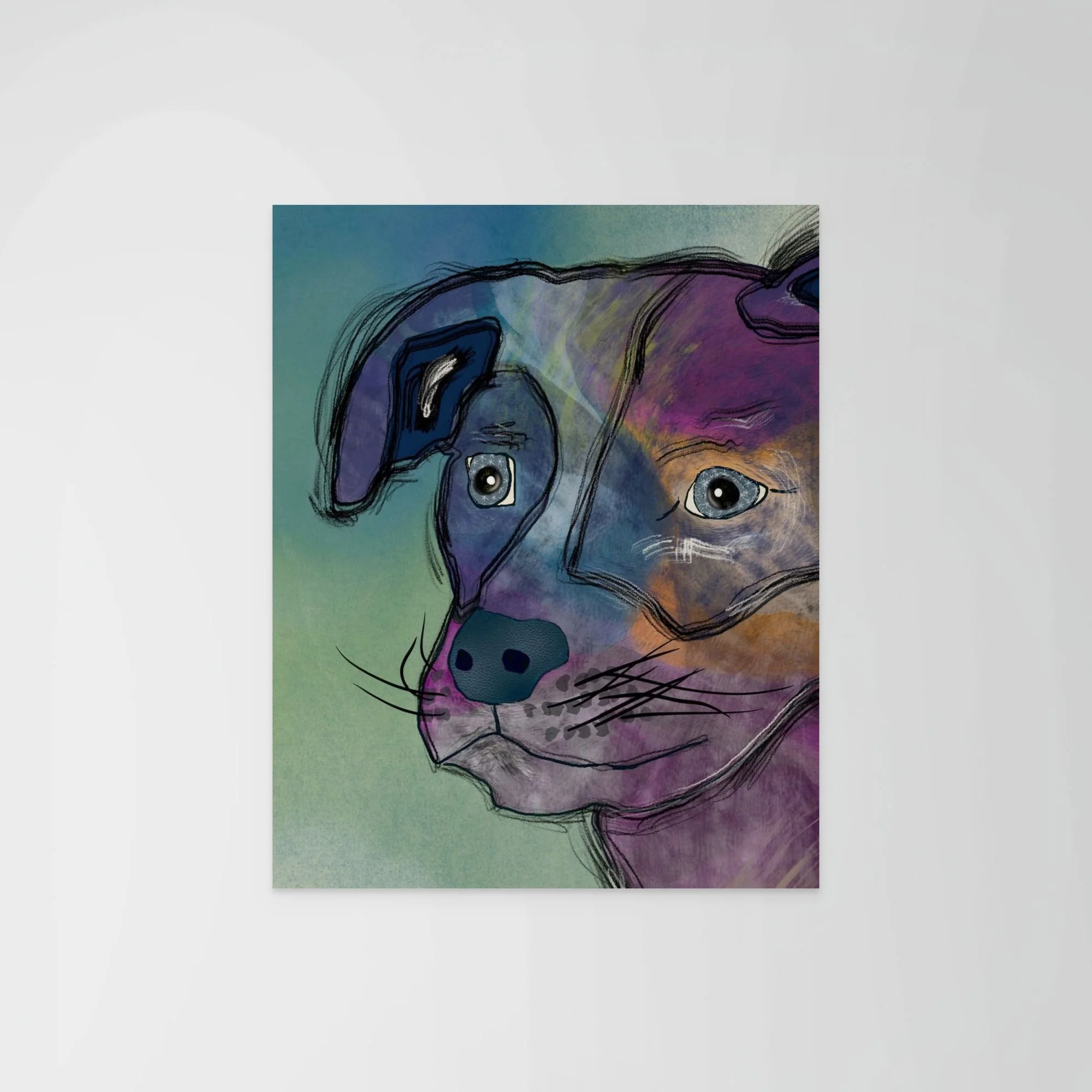 Stargazer Dog | Whimsical Dog Art Print