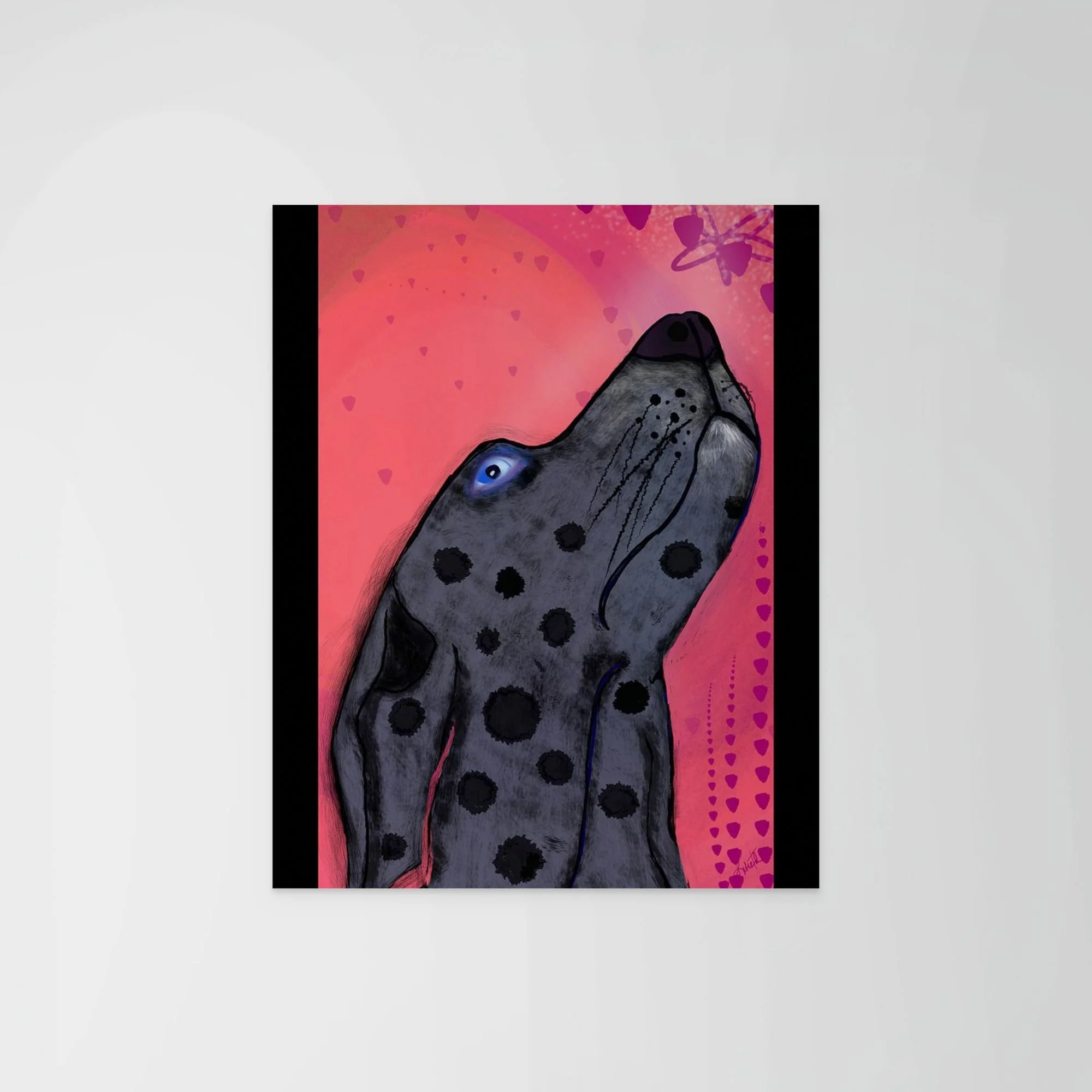 Pay Attention | Whimsical Dog Art Print