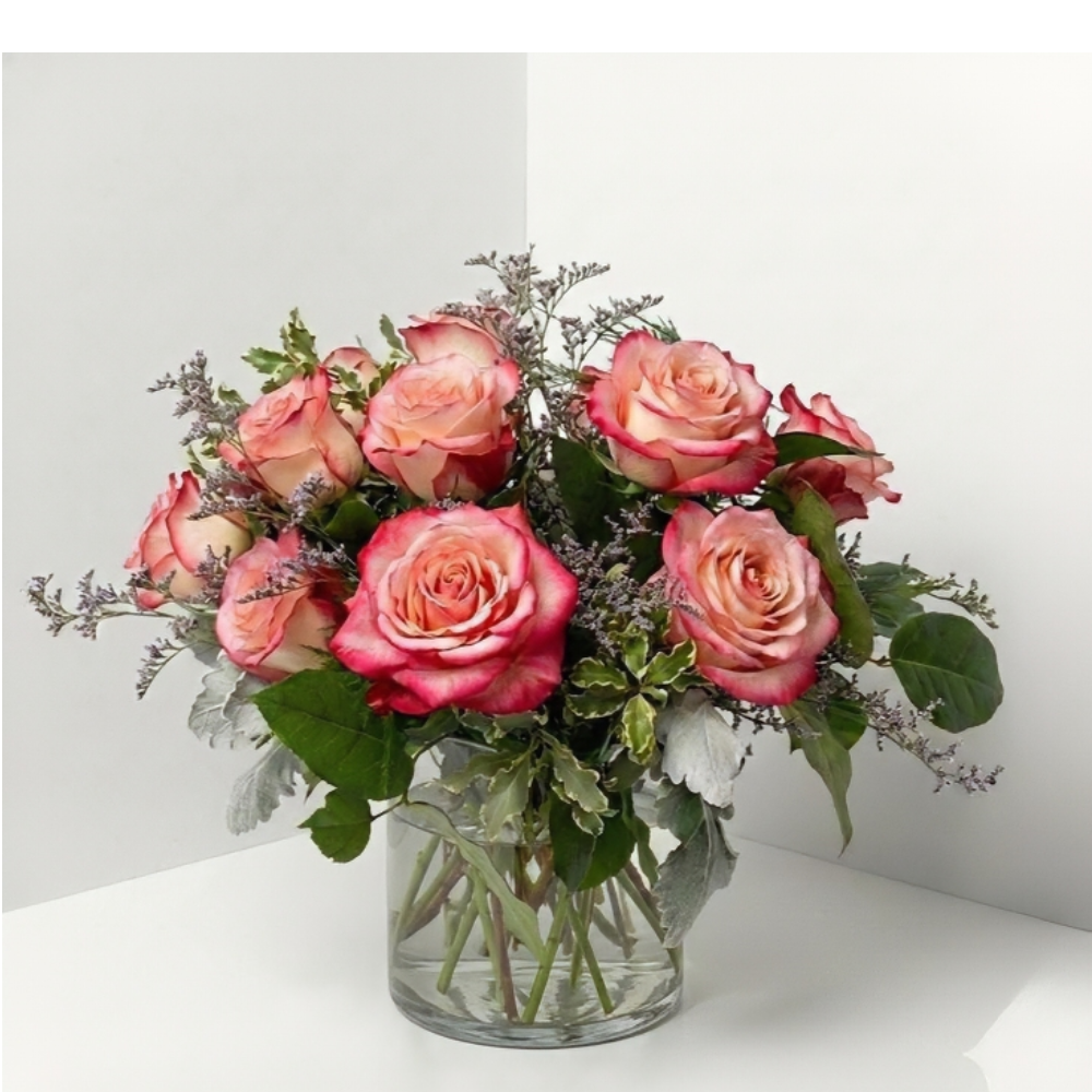 Garden-Style Low Rose Vase - $135-$395