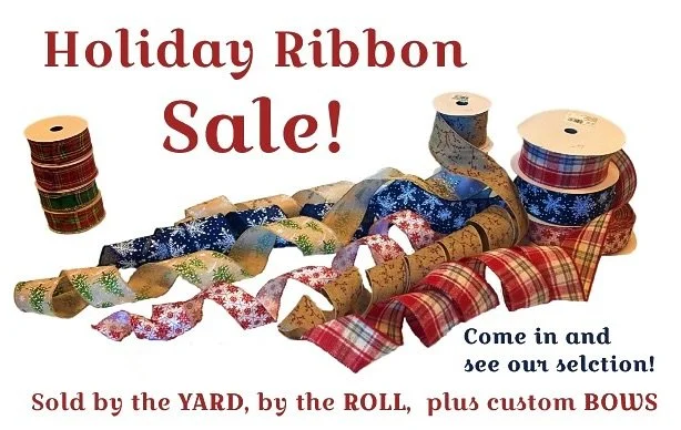 🎀 We&rsquo;ve got RIBBONS and BOWS!! 🎀
Dress up your holidays with our gorgeous ribbons - sold by the yard, by the roll, or made into custom bows just for you! ✨ we have TONS of patterns to choose from. 

Outdoor water resistant ribbons and bows to