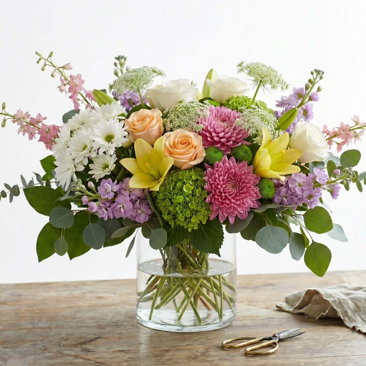 Our design team&rsquo;s latest creation, this week only! We love this arrangement 🌼 

Soft Meadow Morning 💗

Order online for delivery or call 779-435-9393 for pickup!

➡️ villagegreenflowersandgifts.com (find the clickable link on our profile) 

#