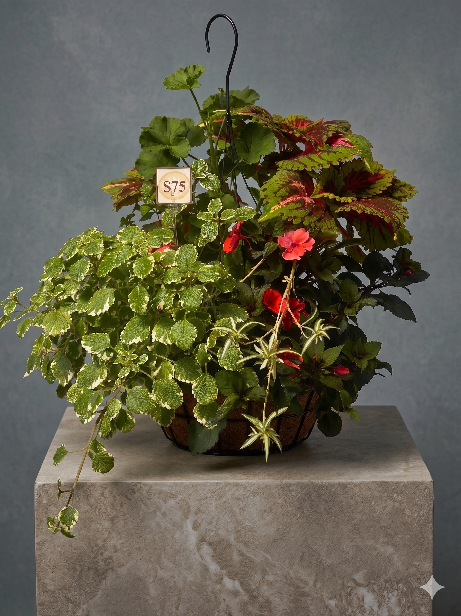 Live Inventory - Large Hanging Basket - $75