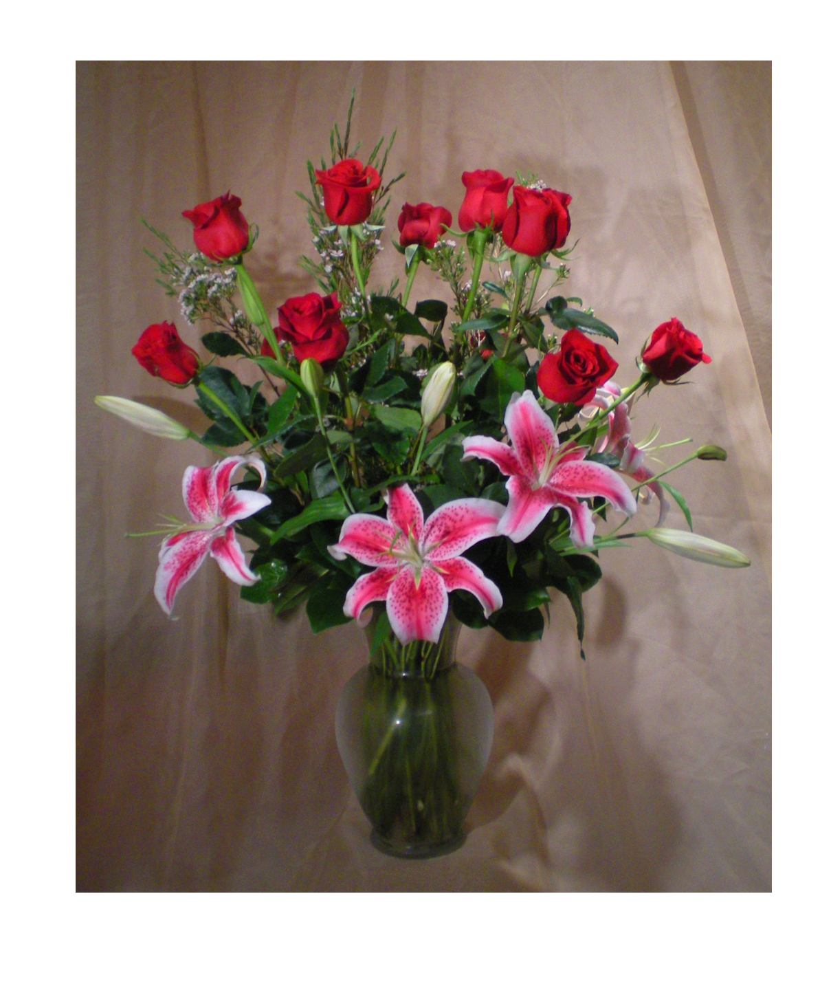 Roses and Fragrant Lilies - $115-$275