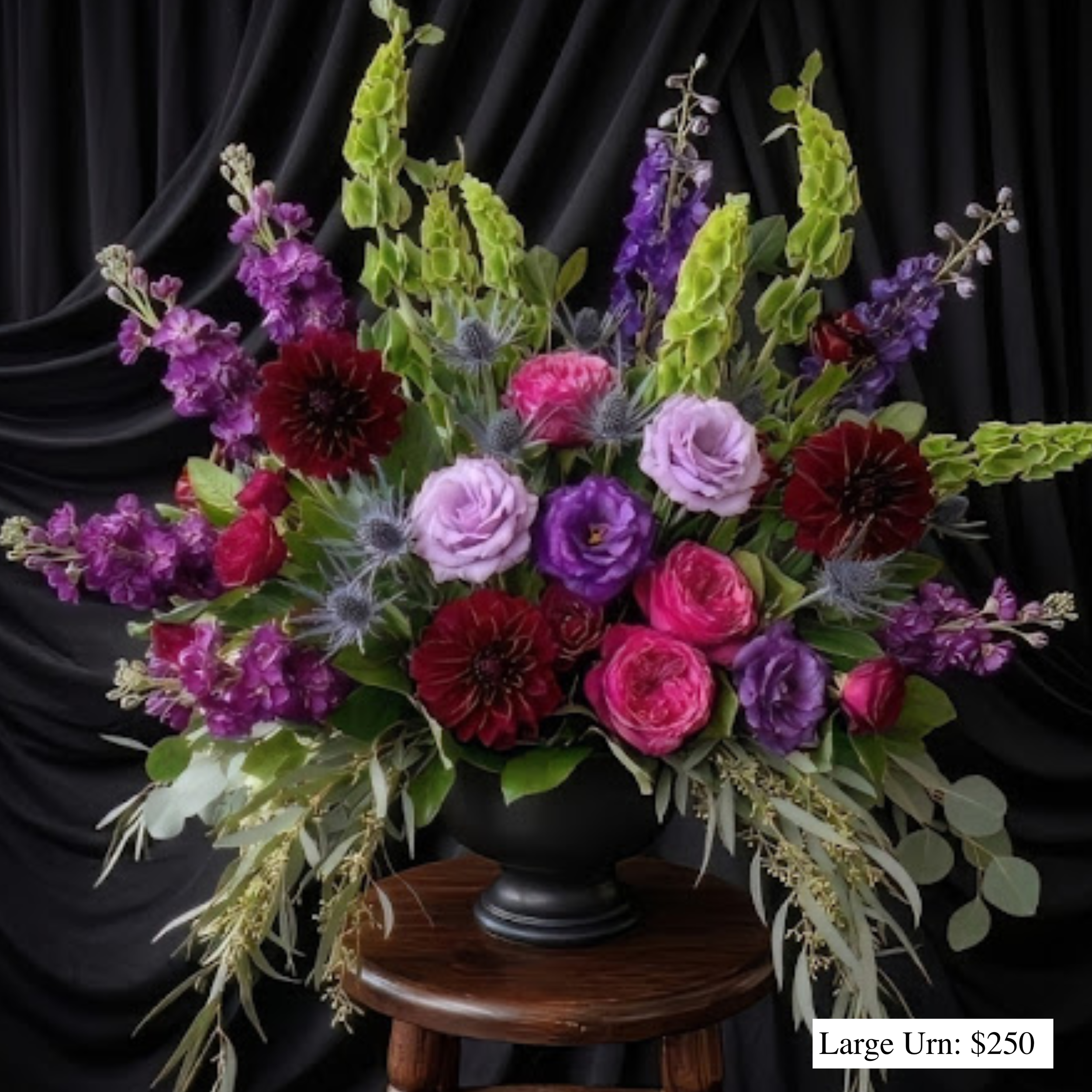 black urn funeral $250 with label.png