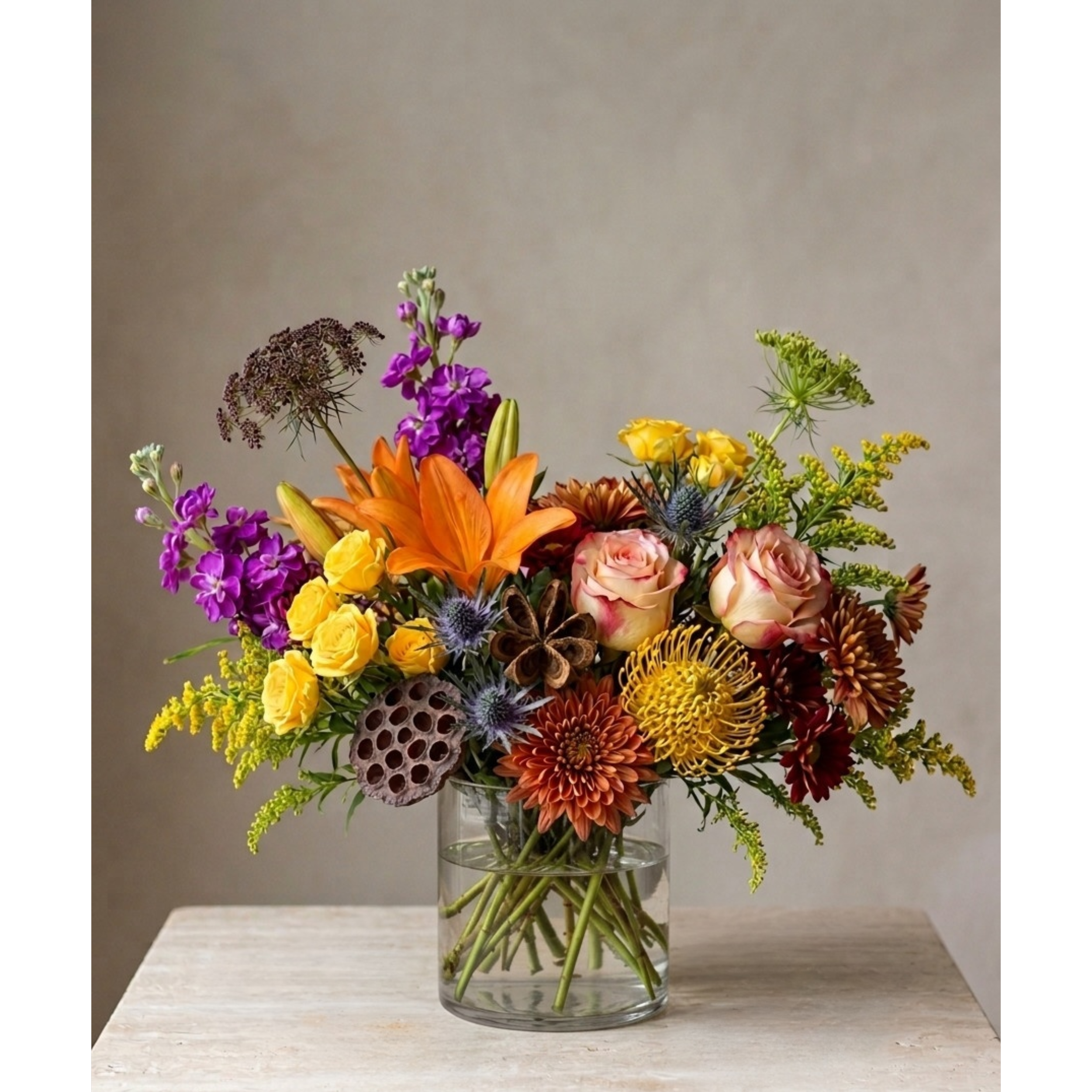 amber glass arrangement of the week thanksgiving.png