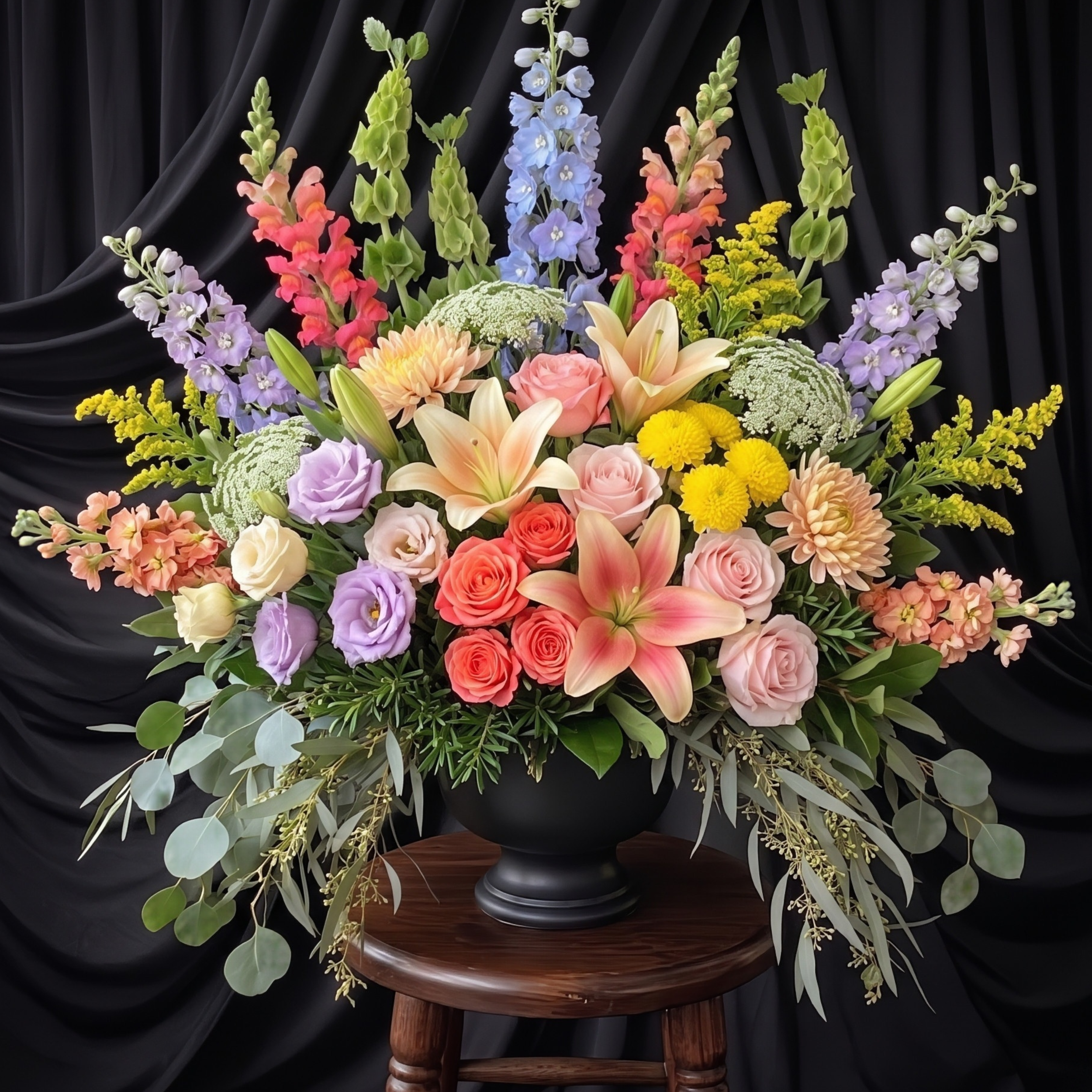serene grace memorial - black urn.png