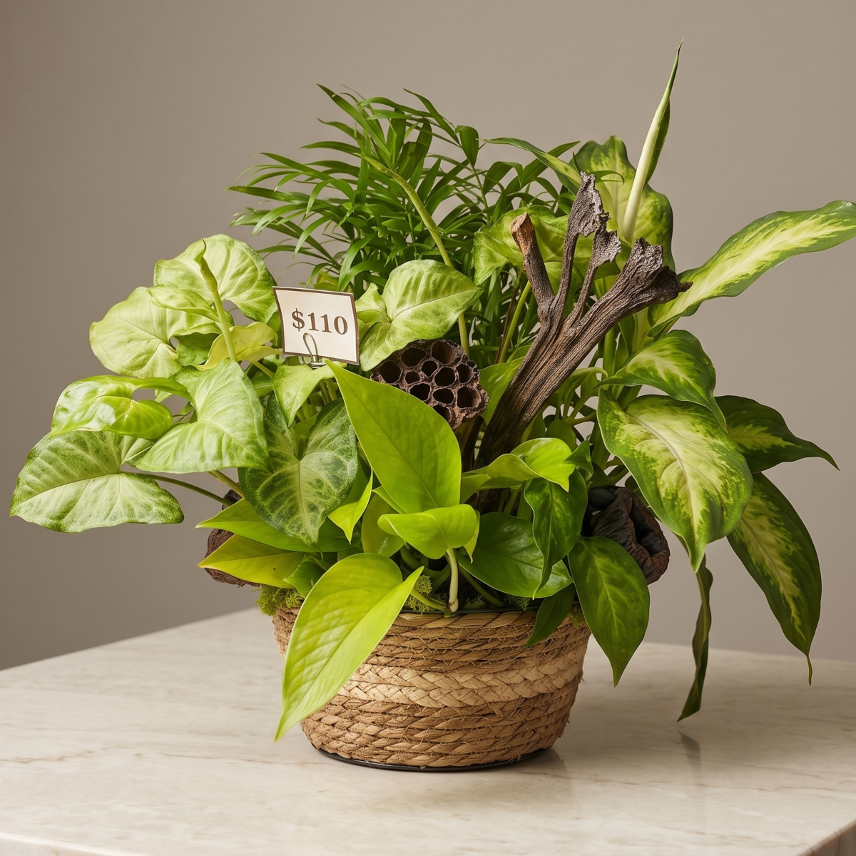 Live Inventory - Plant Garden in Basket - $110