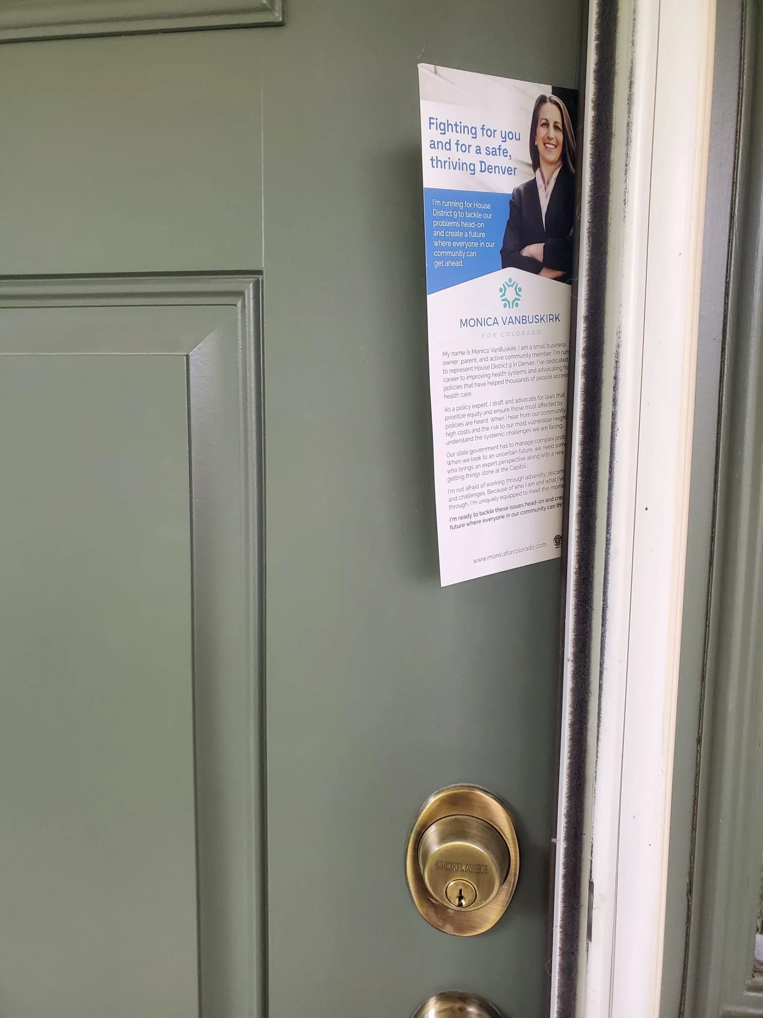Canvassing for Monica (and a Proctors Party afterwards)