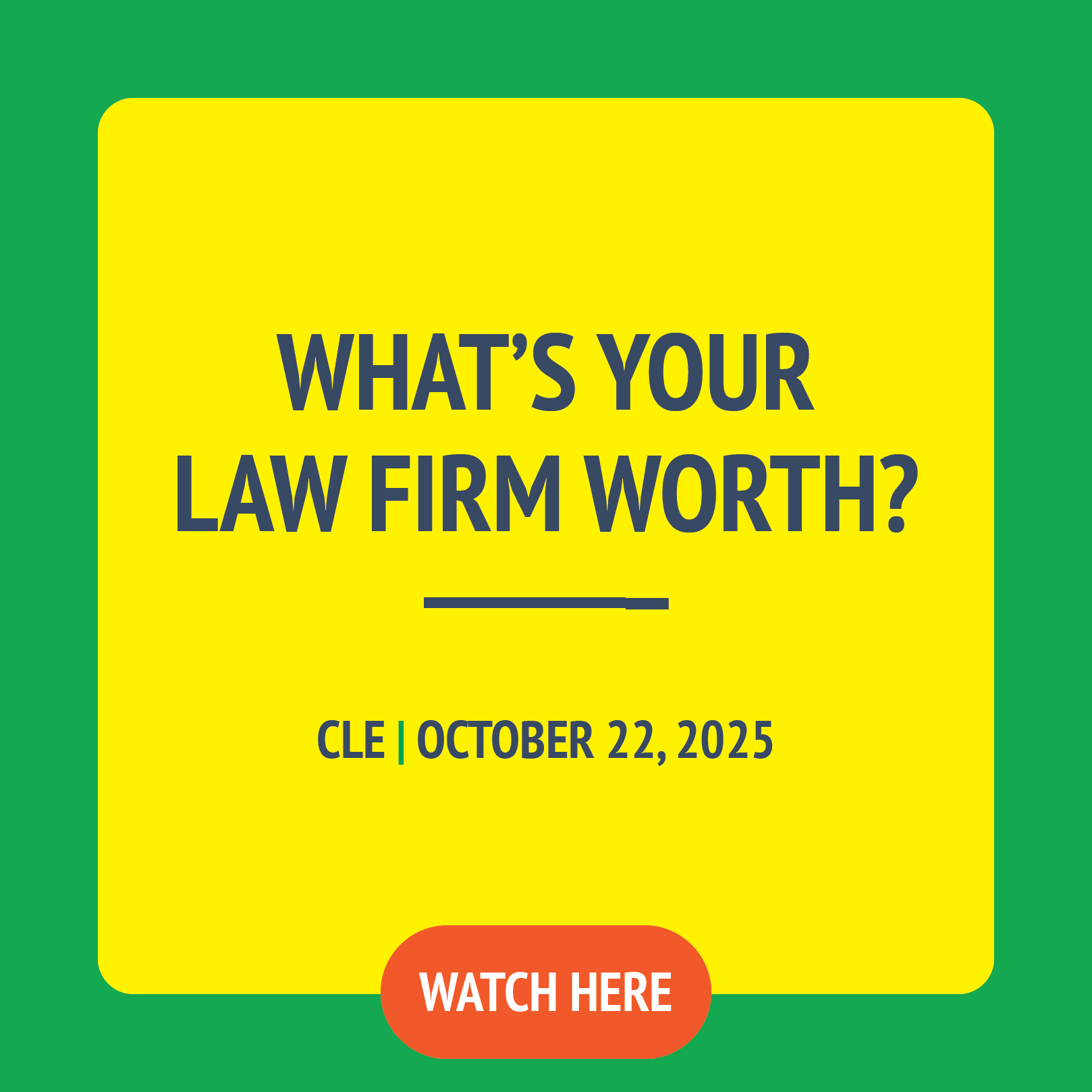 What's Your Law Firm Worth?