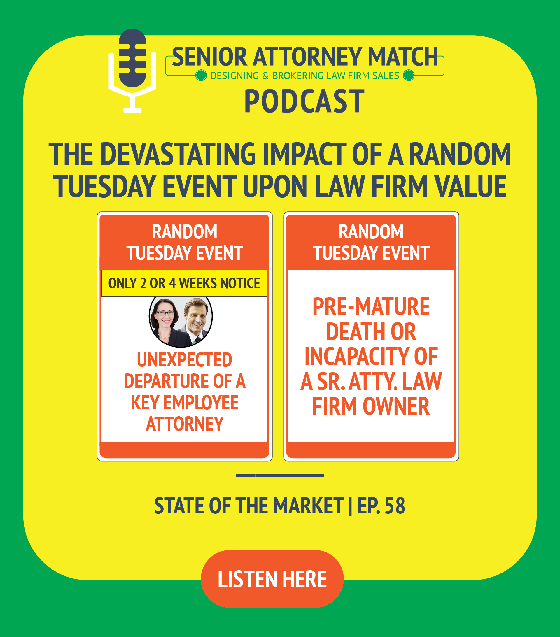 The Devastating Impact of a Random Tuesday Event upon Law Firm Value