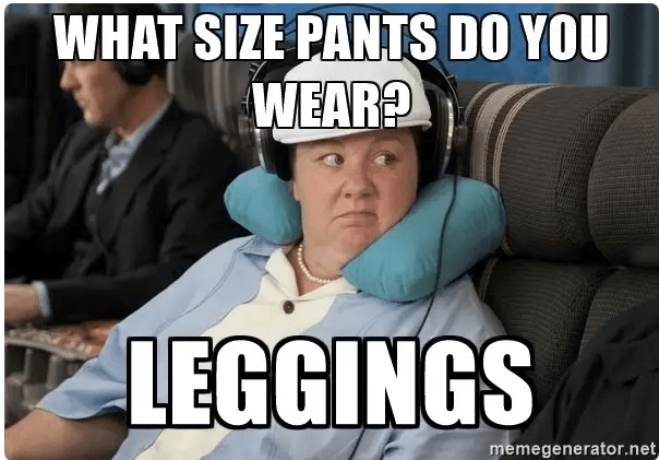pregnancy legging meme