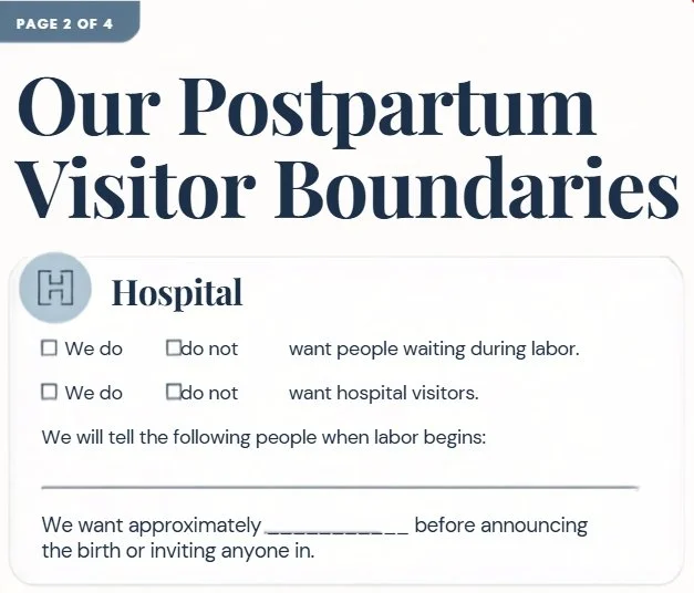 Postpartum Boundaries + Support Guide for Couples