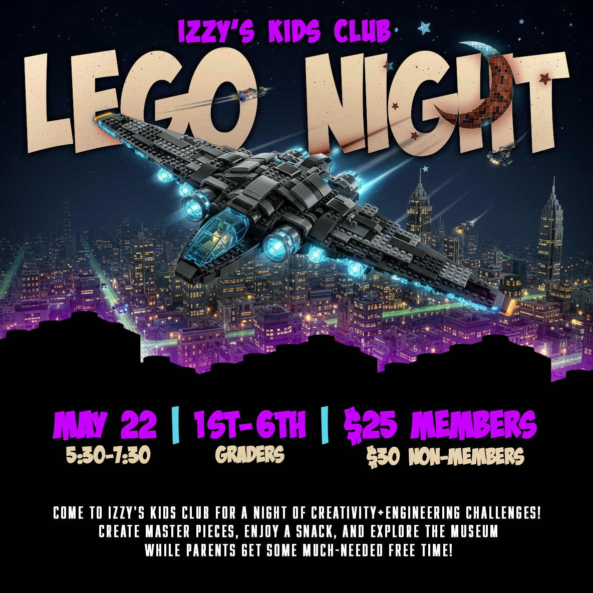 Izzy's Kids Club: LEGO Night