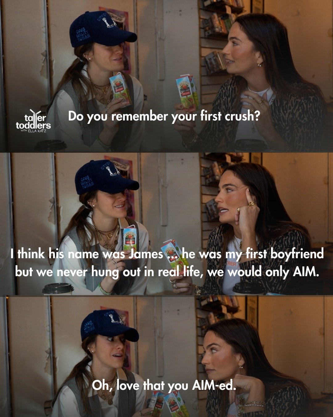 I miss AIMing my crushes 📱😭

Keep it with the todd squad for more playdates like this one (with @emmawilloughbyg 🧃)

#nostalgiacore #90s #90skid #crush #school