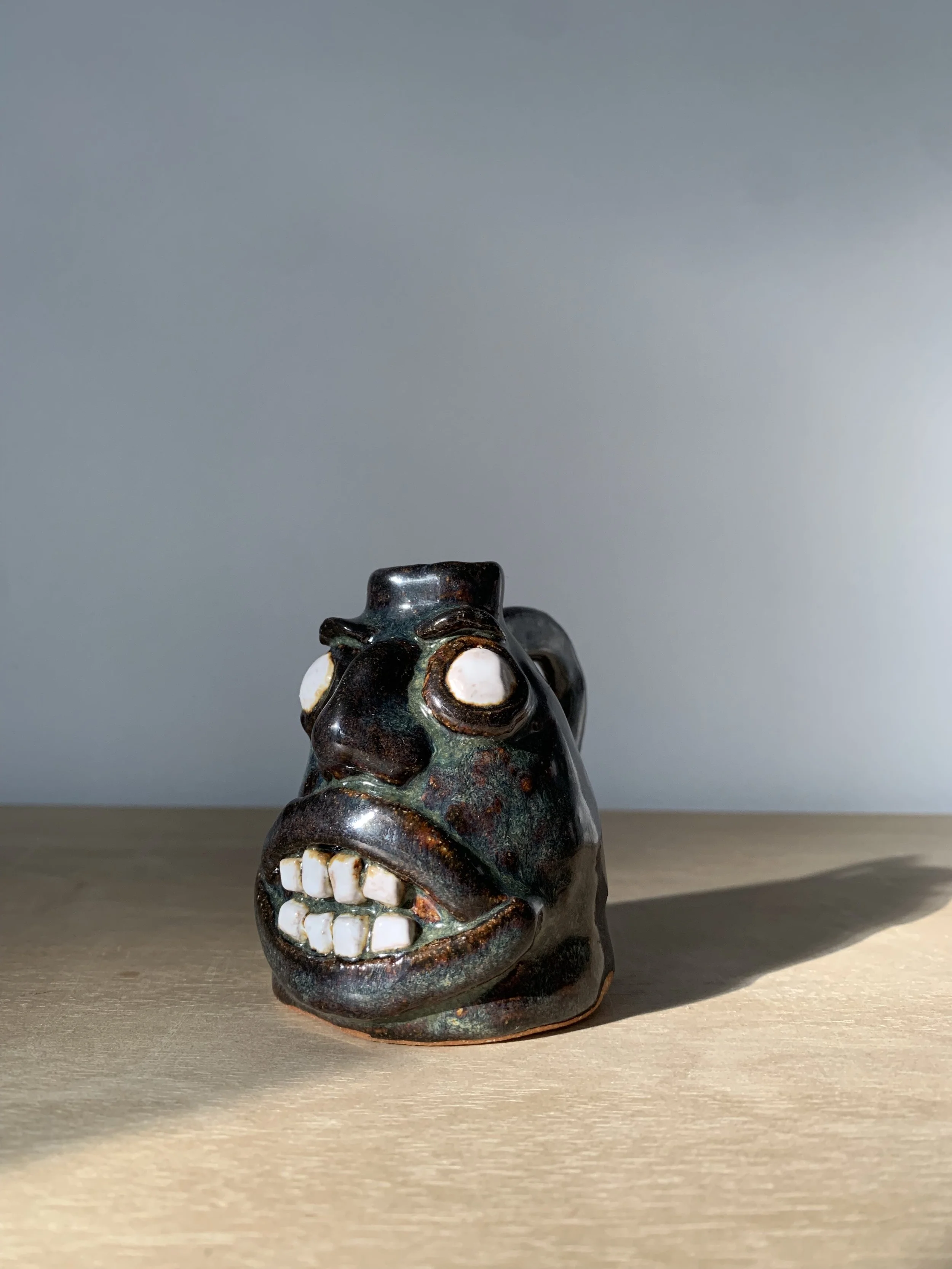 Face jug #6, stoneware, 2025.