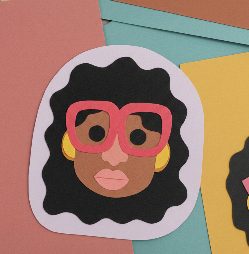 Eco Craft | DIY Paper cutout portraits