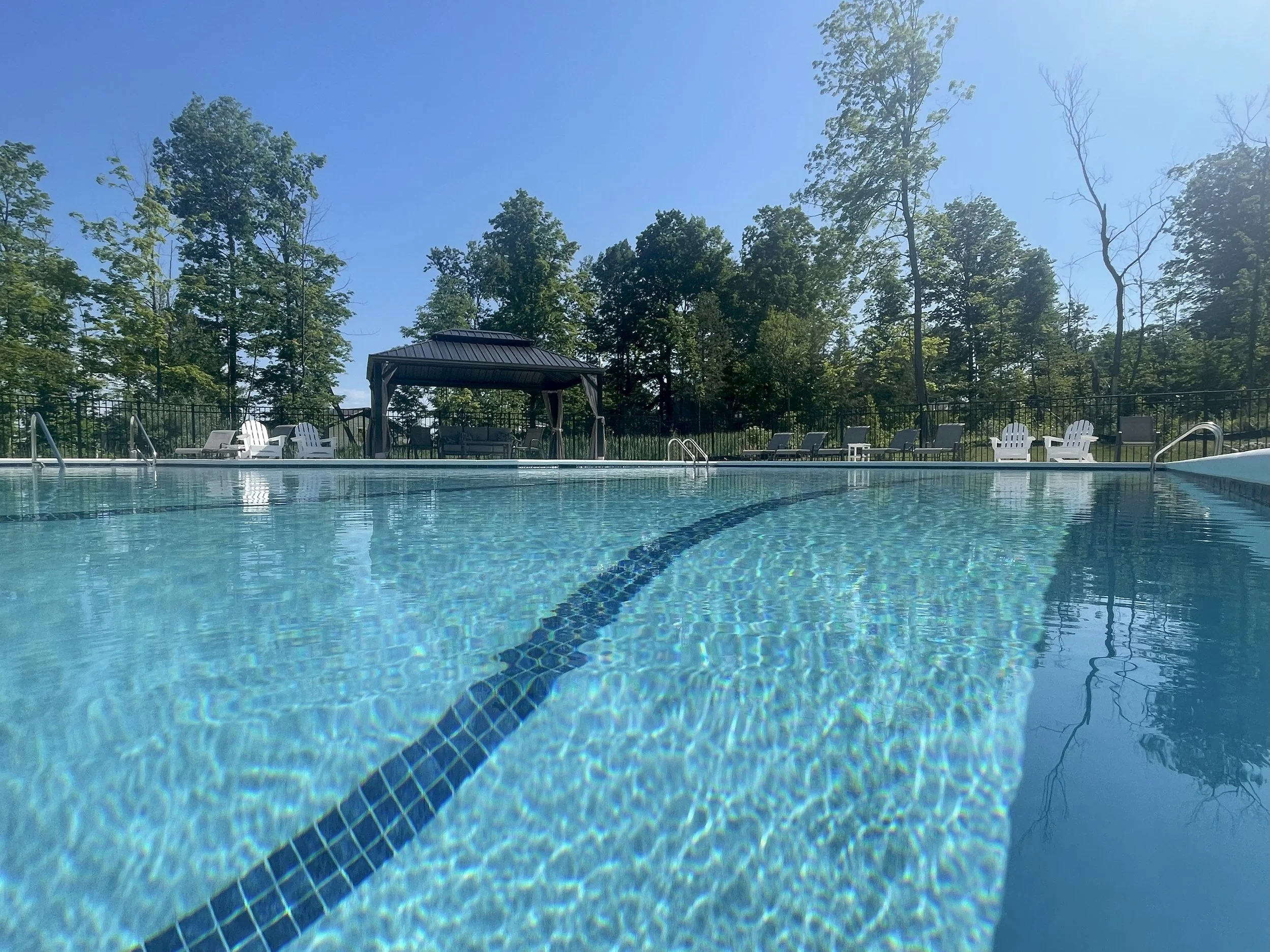 A close up of the Alta Vista Pool