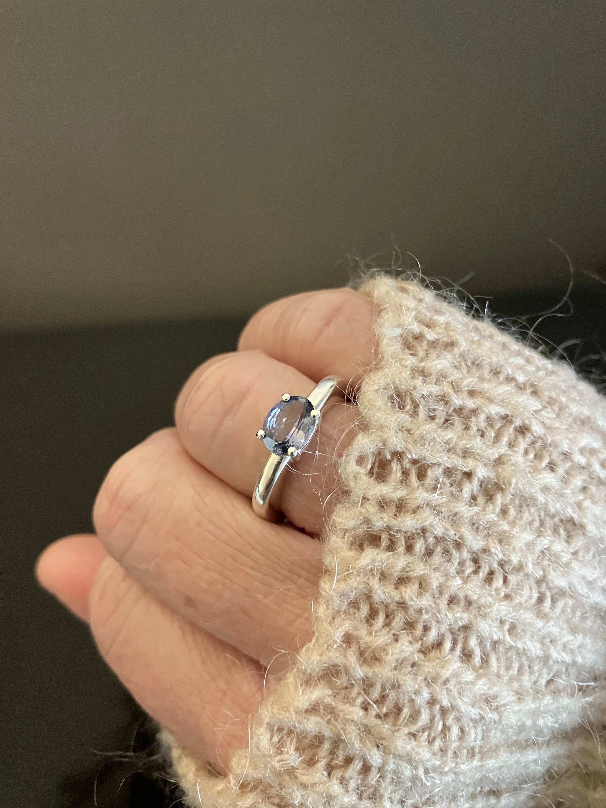 Tanzanite statement ring