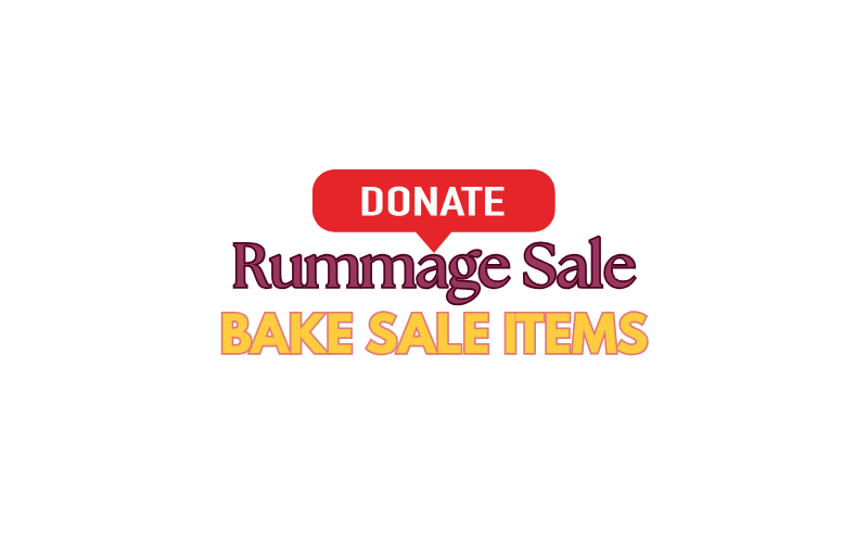Rummage Sale Bake Sale Items