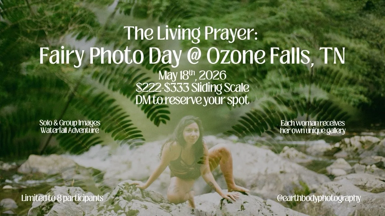 Calling all frolicking feminine fairies!!! 🧚 You are invited to a ceremonial homecoming at one of Tennessee&rsquo;s most sacred natural amphitheaters. 

Join us for a Fairy Photo Day at Ozone Falls in Tennessee on May 18th, 2026. 

This is your invi