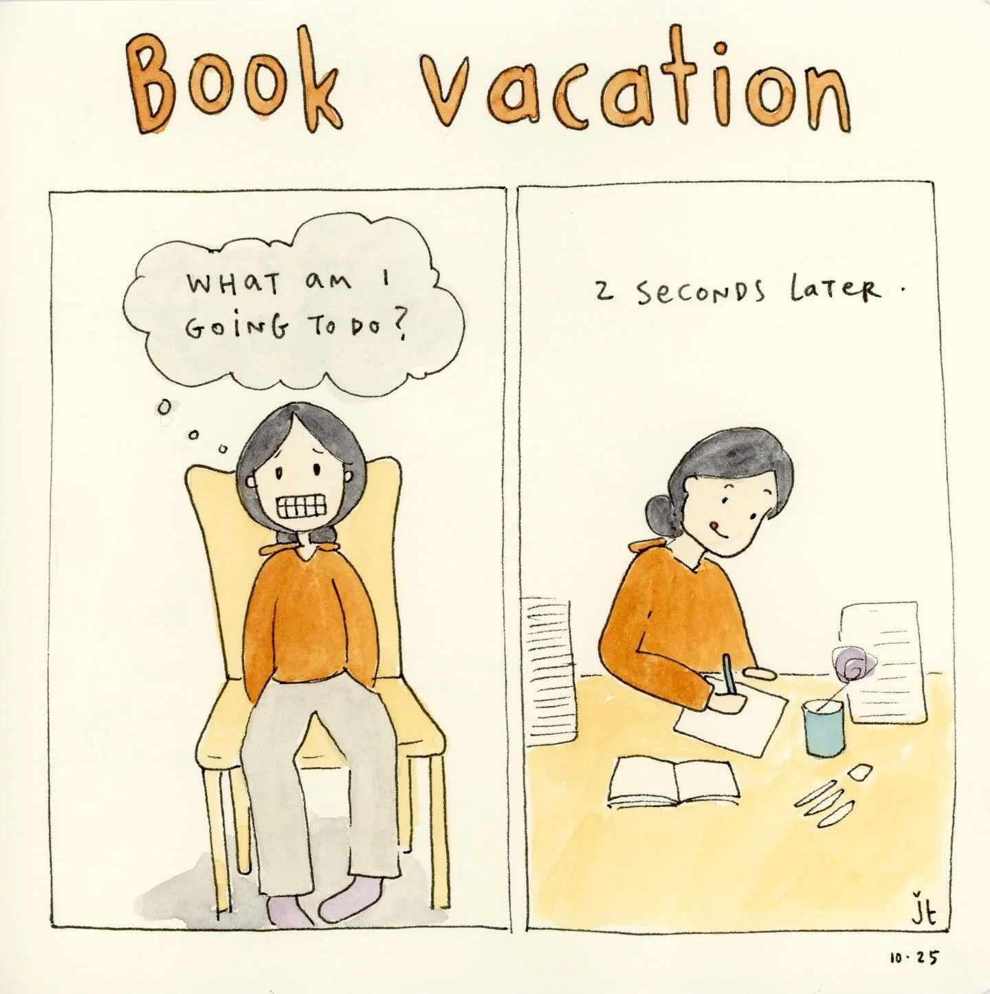 Book Vacation
-
I made this at the start of October when I was taking the month to shift to drawing and painting while my friend @write.and.fear.nothing helped read over my plot grid.
-
With 10,000 projects, it didn&rsquo;t take me long to occupy my 