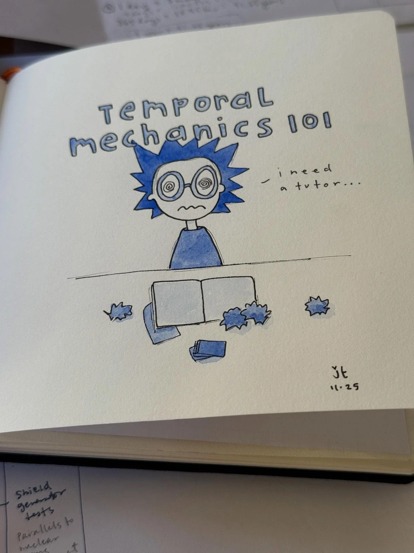 Temporal Mechanics 101
-
Ok, now I remember why this week of writing has been slow going&hellip; I&rsquo;m trying to work out the time mechanics for world building. (I have enough trouble figuring out time in this world!)
-
If not for the Temporal Pr