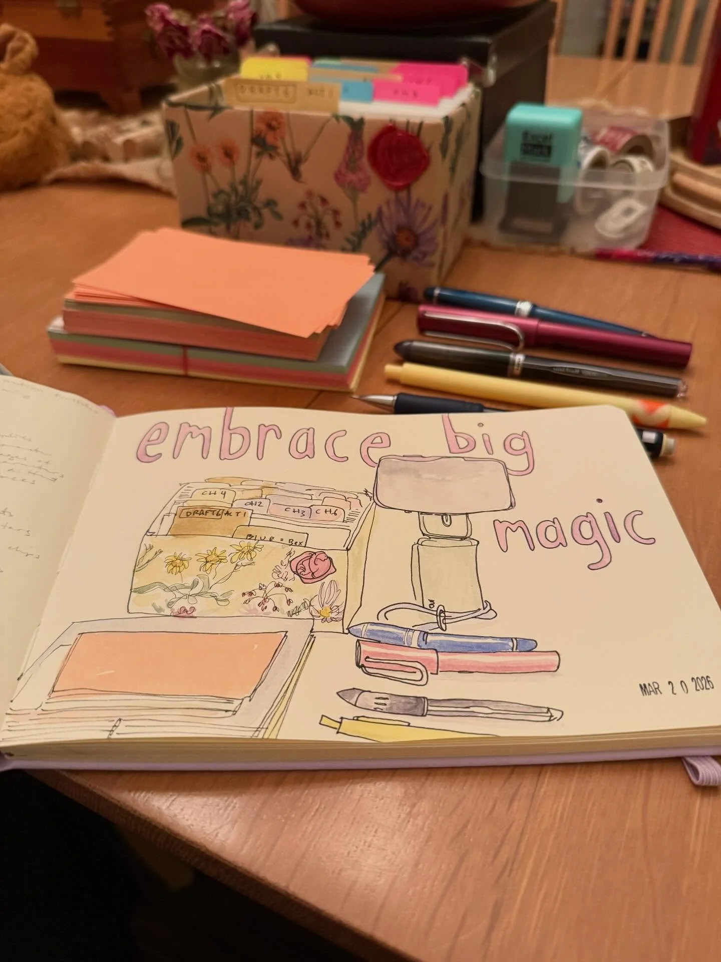 Embrace Big Magic
-
Updating my plot grid with all of my notes from the past few weeks is my next big project. I described the 500 years of my story&rsquo;s lore to my friend @aspenhearted and they asked me now that I figured out my story&rsquo;s tim