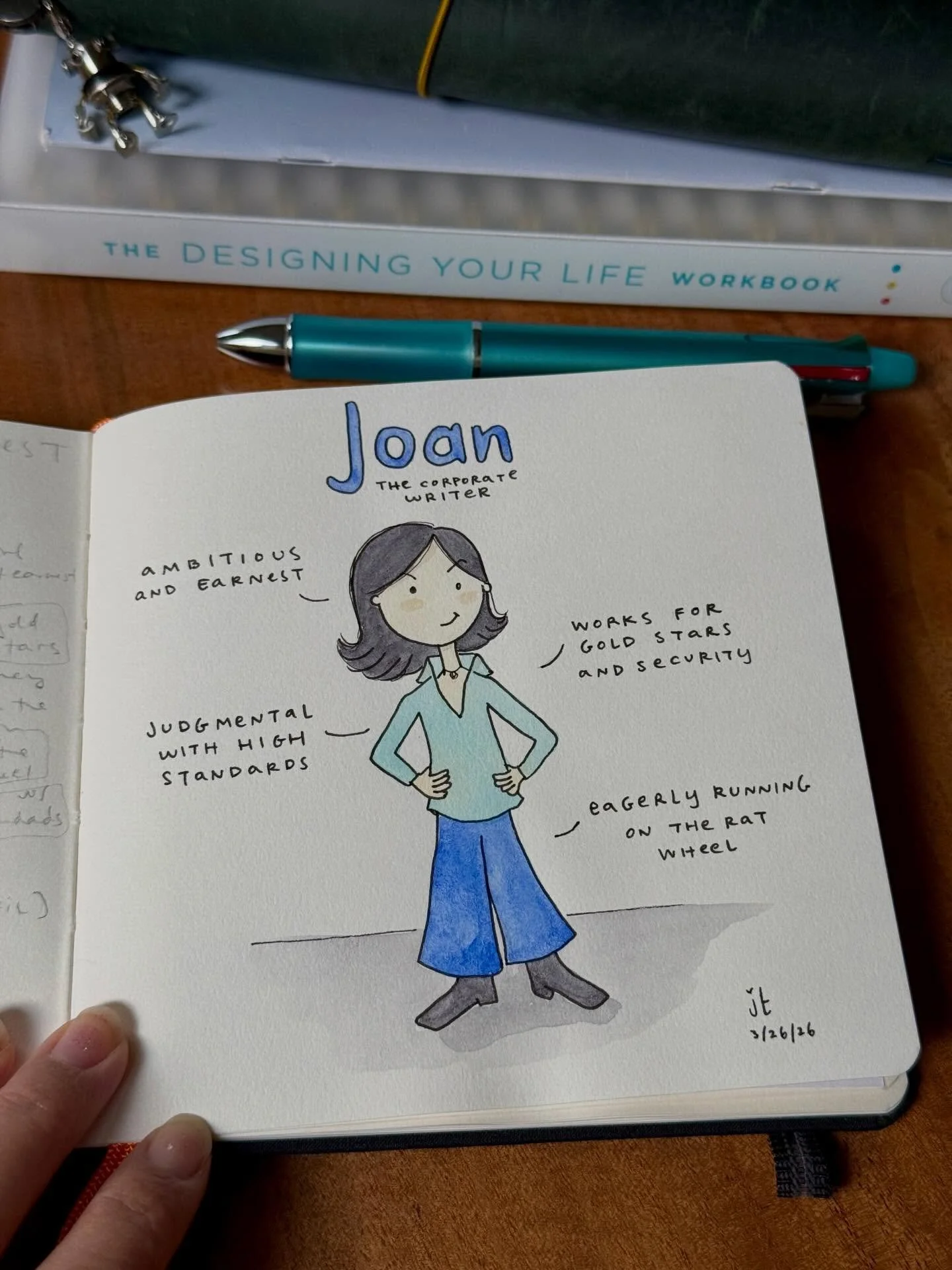 Joan, The Corporate Worker
👩🏻&zwj;💼
I&rsquo;ve been wondering which of my new inner characters to introduce next. The last couple evenings I&rsquo;ve been vegging in front of the tv with a sprained ankle. I thought it would be my inner characters 