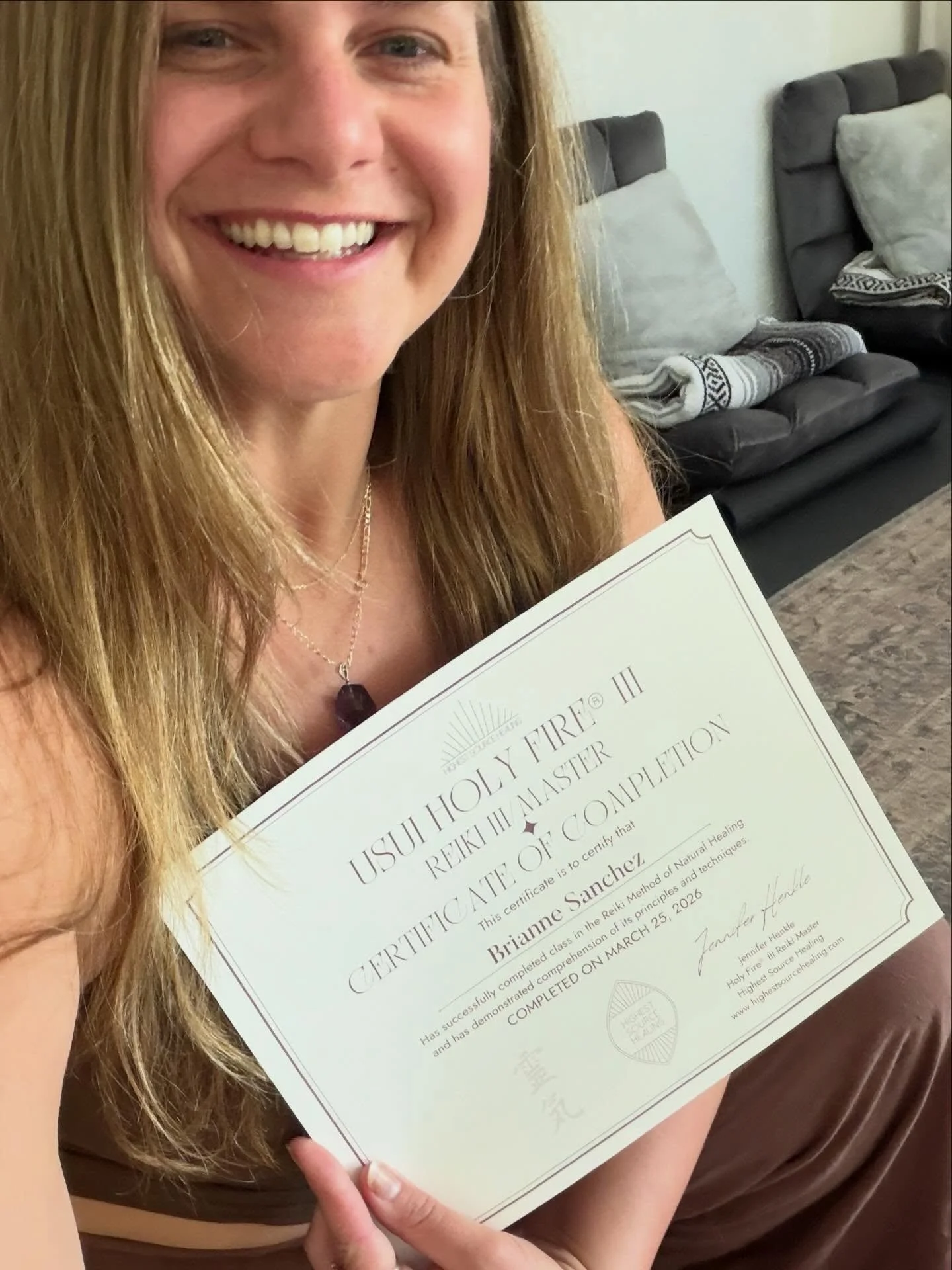 Officially a Reiki Master ✨
This path wasn&rsquo;t originally on my radar. Reiki found me when I wasn&rsquo;t looking for it, and over the past year I&rsquo;ve followed that pull. Learning, growing, studying with different practitioners, different cl