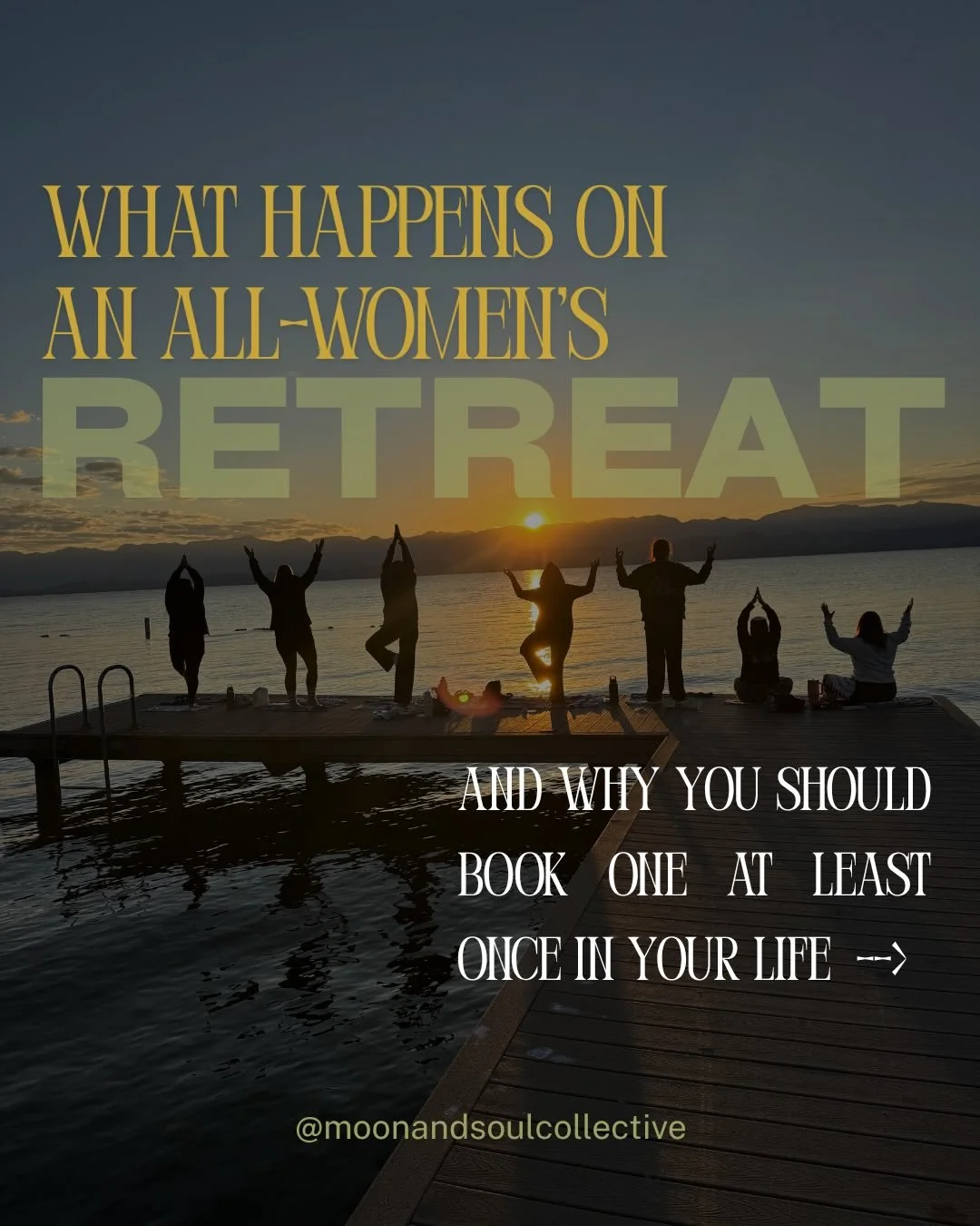 It's true! From my own experience as a girl who also goes on retreats&hellip; Who grew to love this container by experiencing it.  My goal is to be the woman I once desperately needed. Someone to hold the space, show me new tools with out judgment, s