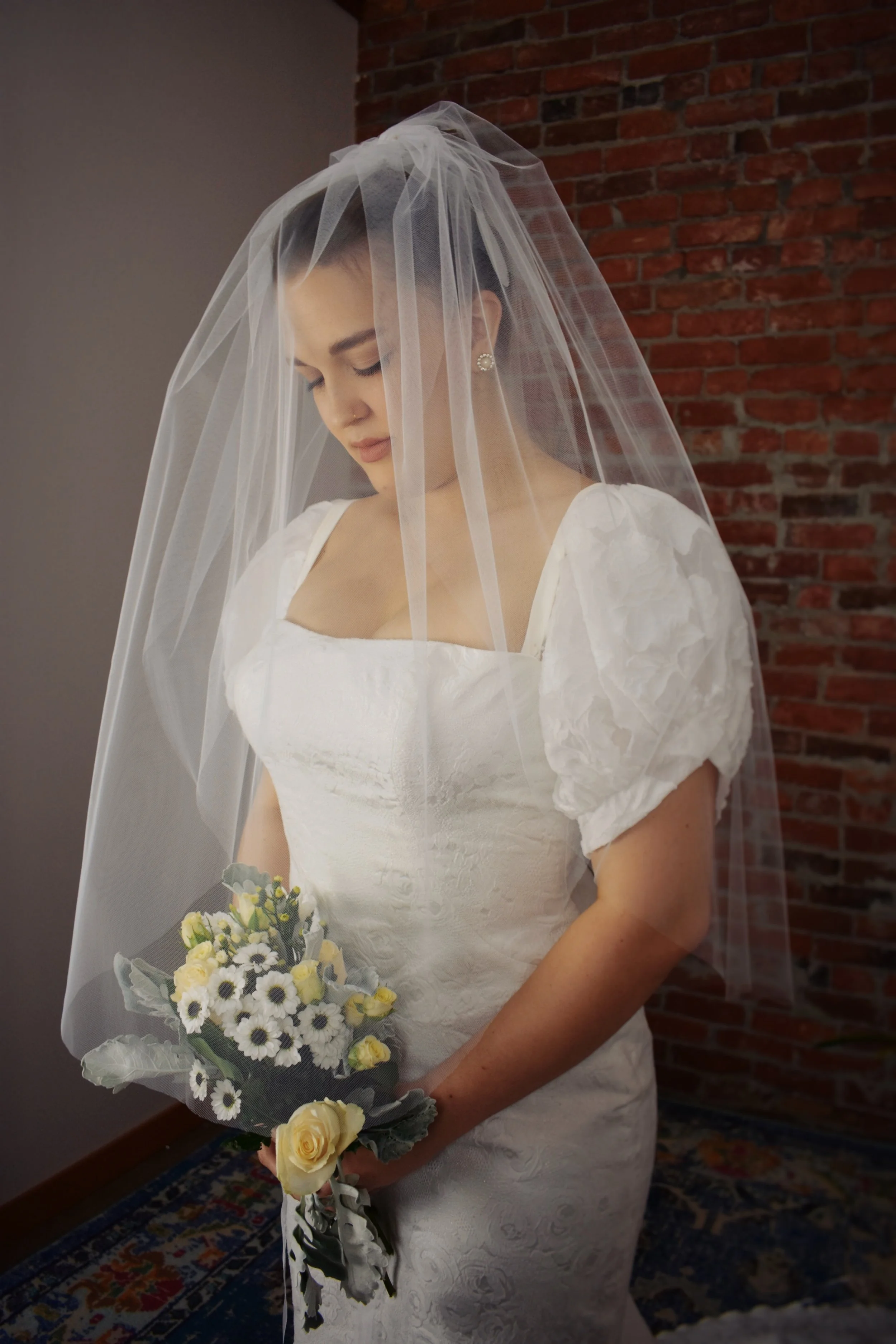 Raw Edge Custom Veil