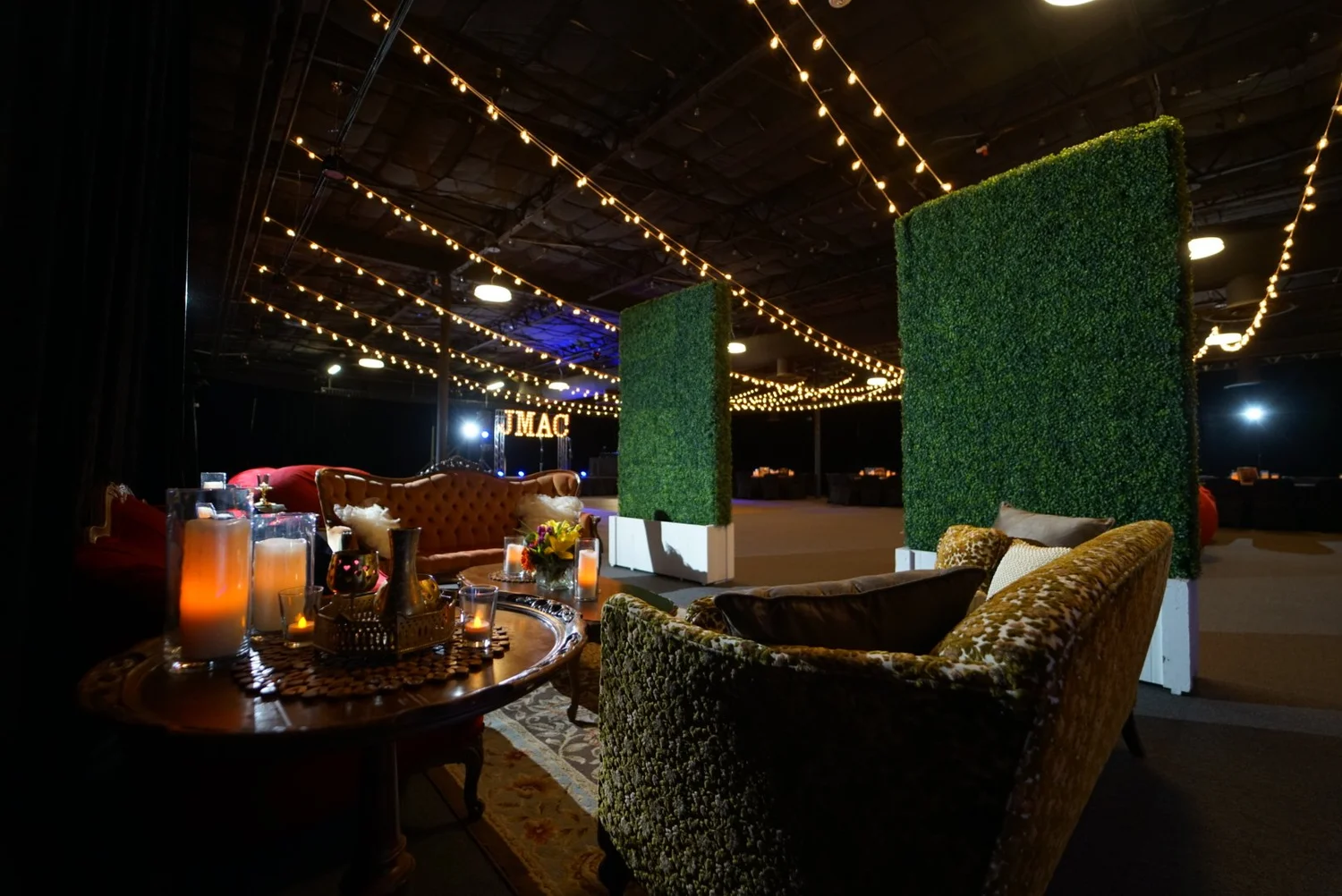 Lounge and hospitality setup at The Industrial
