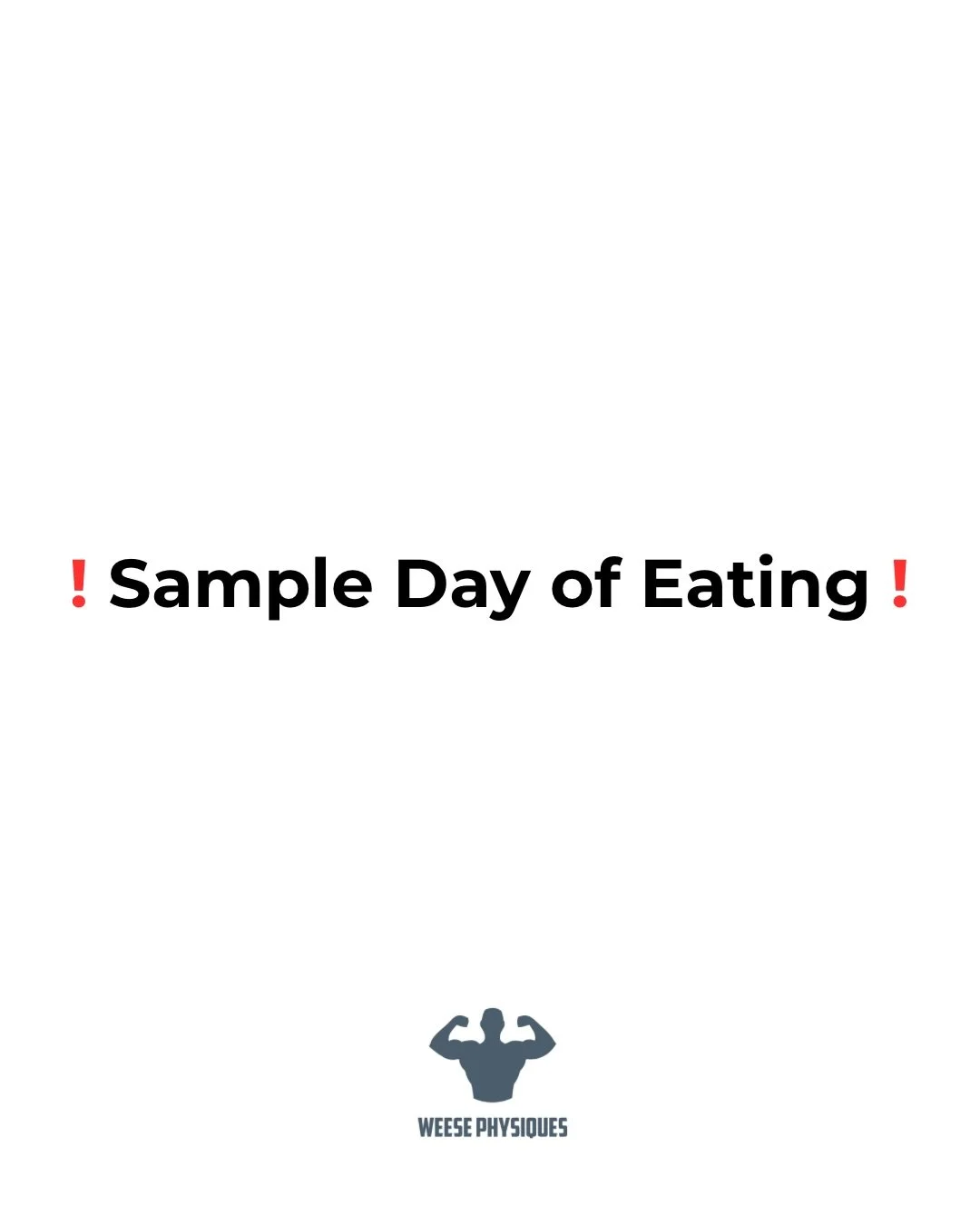 Here&rsquo;s a sample days eating for you, made in 5 minutes.

It&rsquo;s not as time consuming as you think. A LITTLE effort goes a long way.

#WeesePhysiques