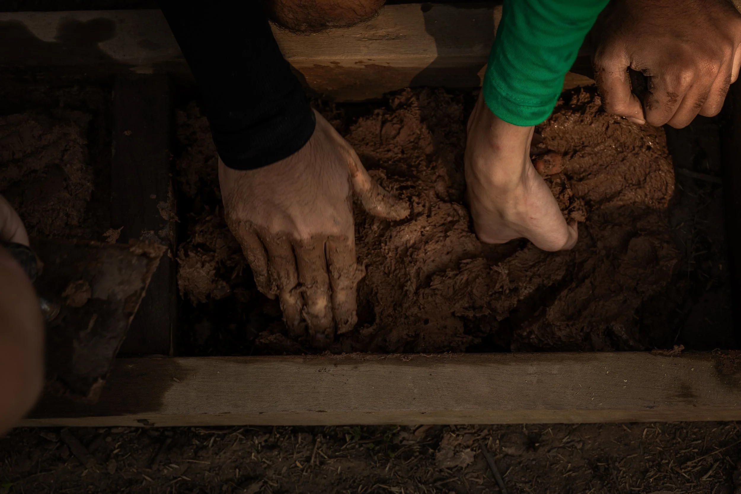 student walks down a hallway in a school