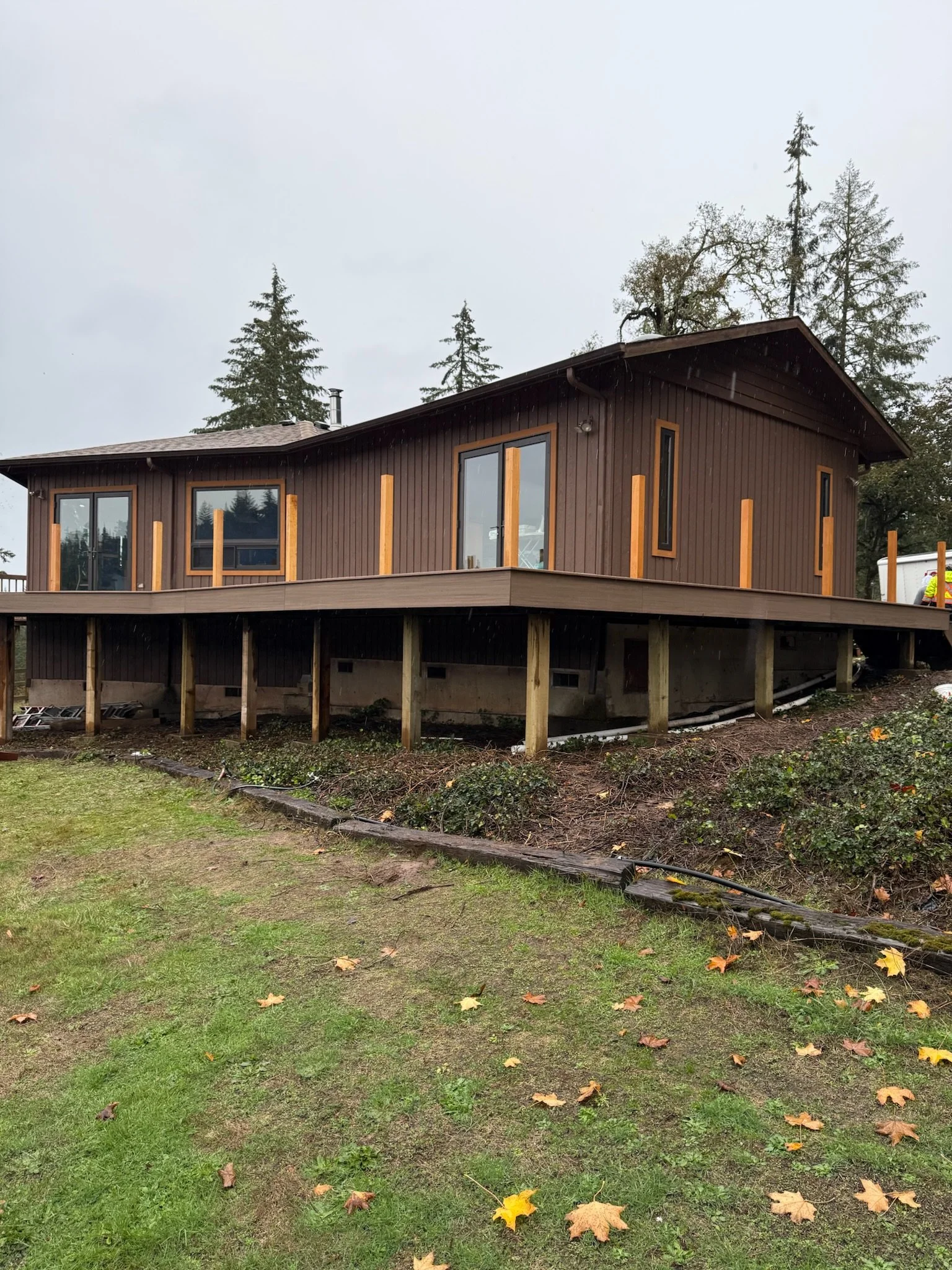 Wrap around Trex deck