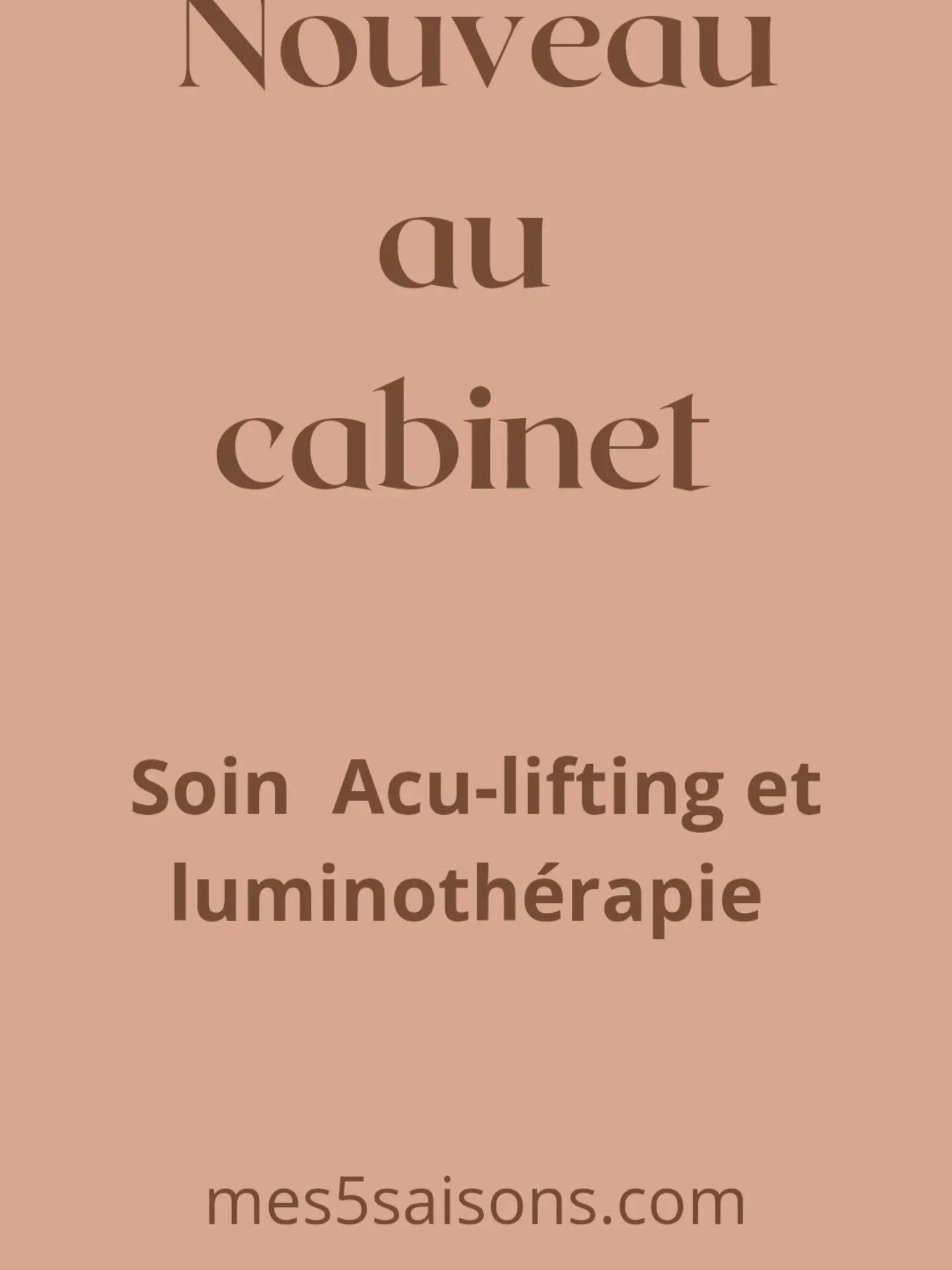 Aculifting &amp; luminoth&eacute;rapie ✨

Quand la tradition rencontre la technologie 💫

L&rsquo;aculifting stimule les points du visage pour relancer l&rsquo;&eacute;nergie, lisser les traits et r&eacute;veiller l&rsquo;&eacute;clat naturel de la p