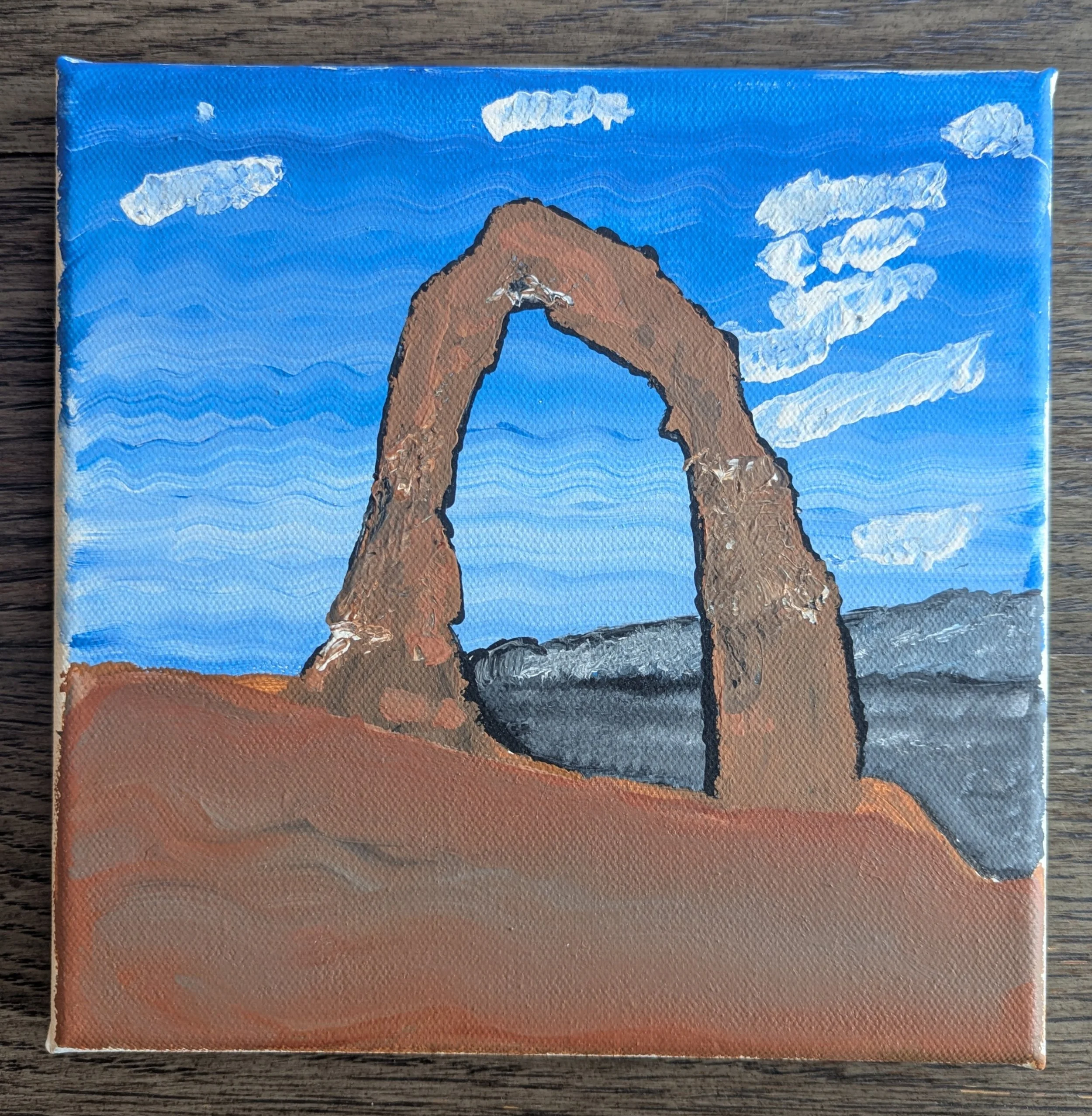 Arches 8" x 8" Acrylic on Canvas