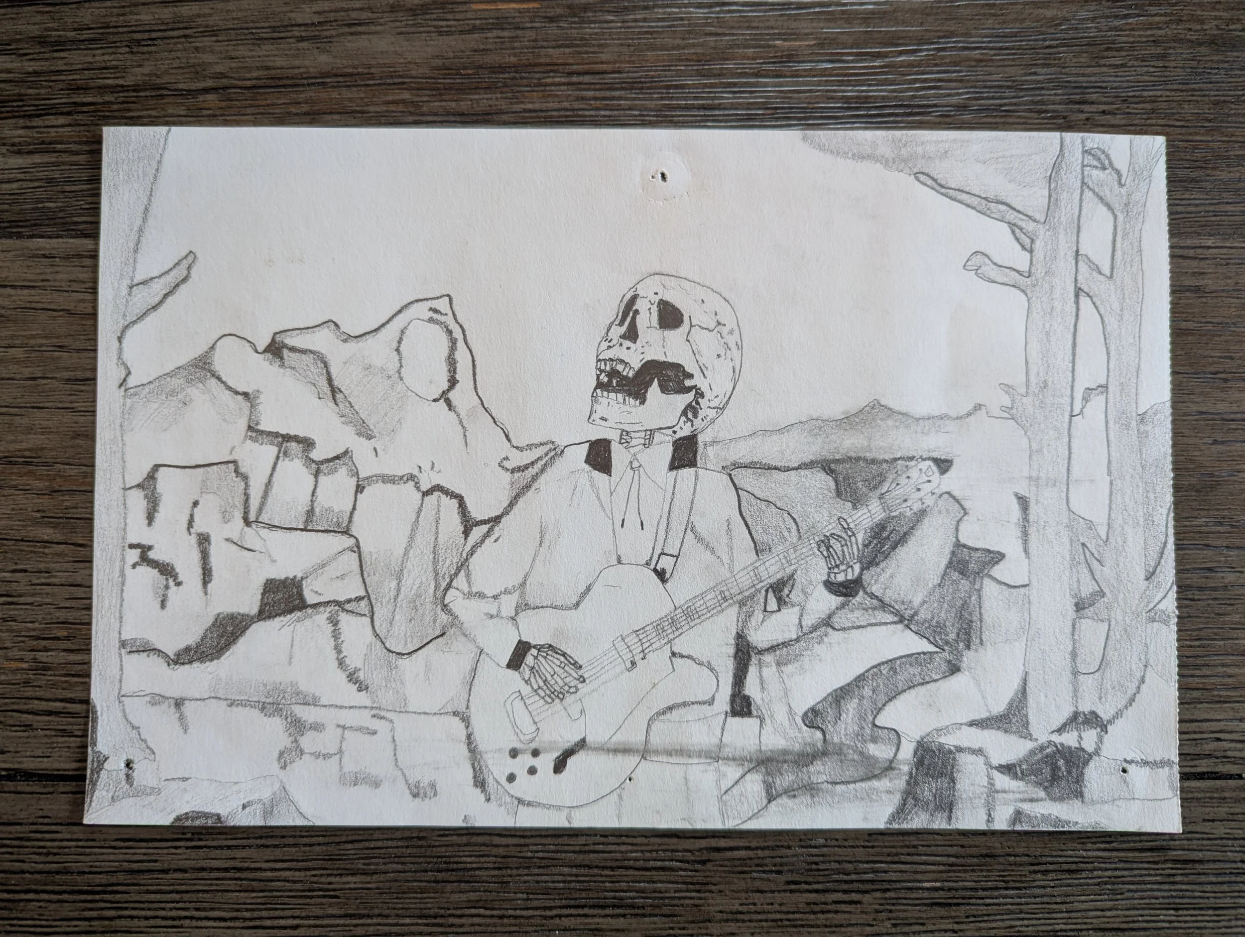 Long Lost 8.5" x 5.5" Pencil Drawing
