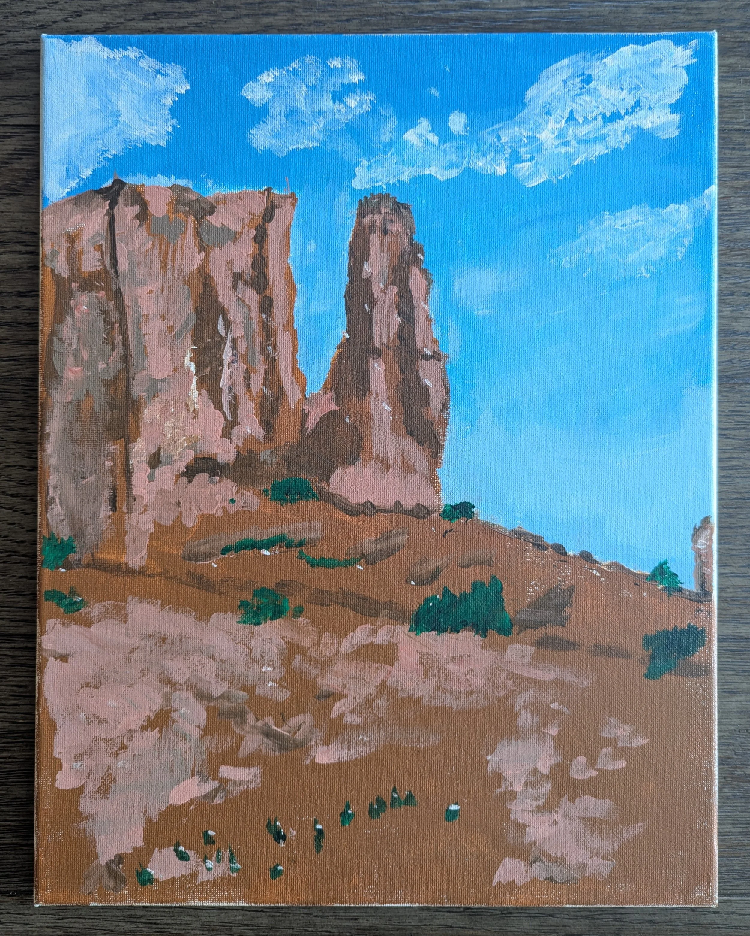 Little Hollywood 14" x 11" Acrylic on Canvas