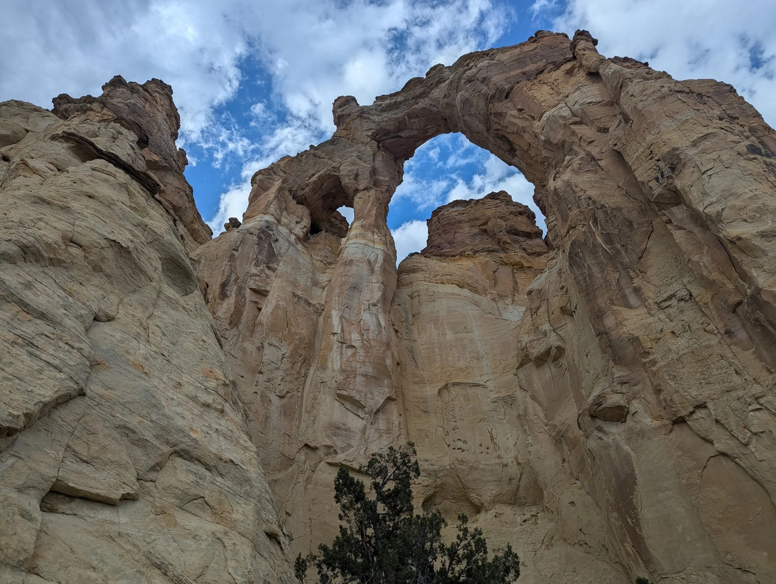 Grosvenor Arch blue skies, Grand Staircase-Escalante National Monument, Utah