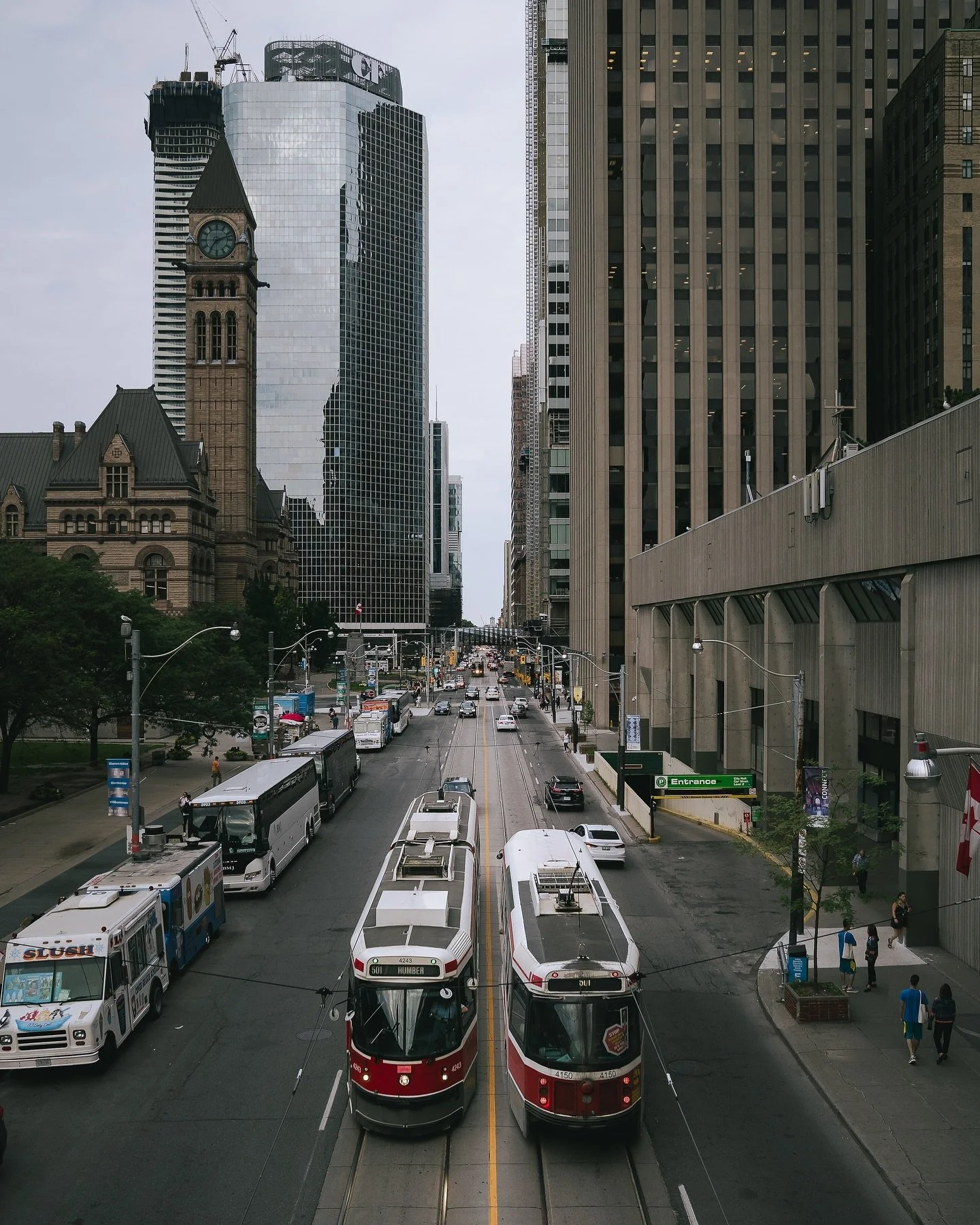 Some composite work from a Toronto photo walk. I&rsquo;m forever upset that Ottawa doesn&rsquo;t run streetcars up/down Bank Street like they used to.
Tutorial reel coming soon for those curious about the workflow

#Sonyalpha #streetphotography #tran