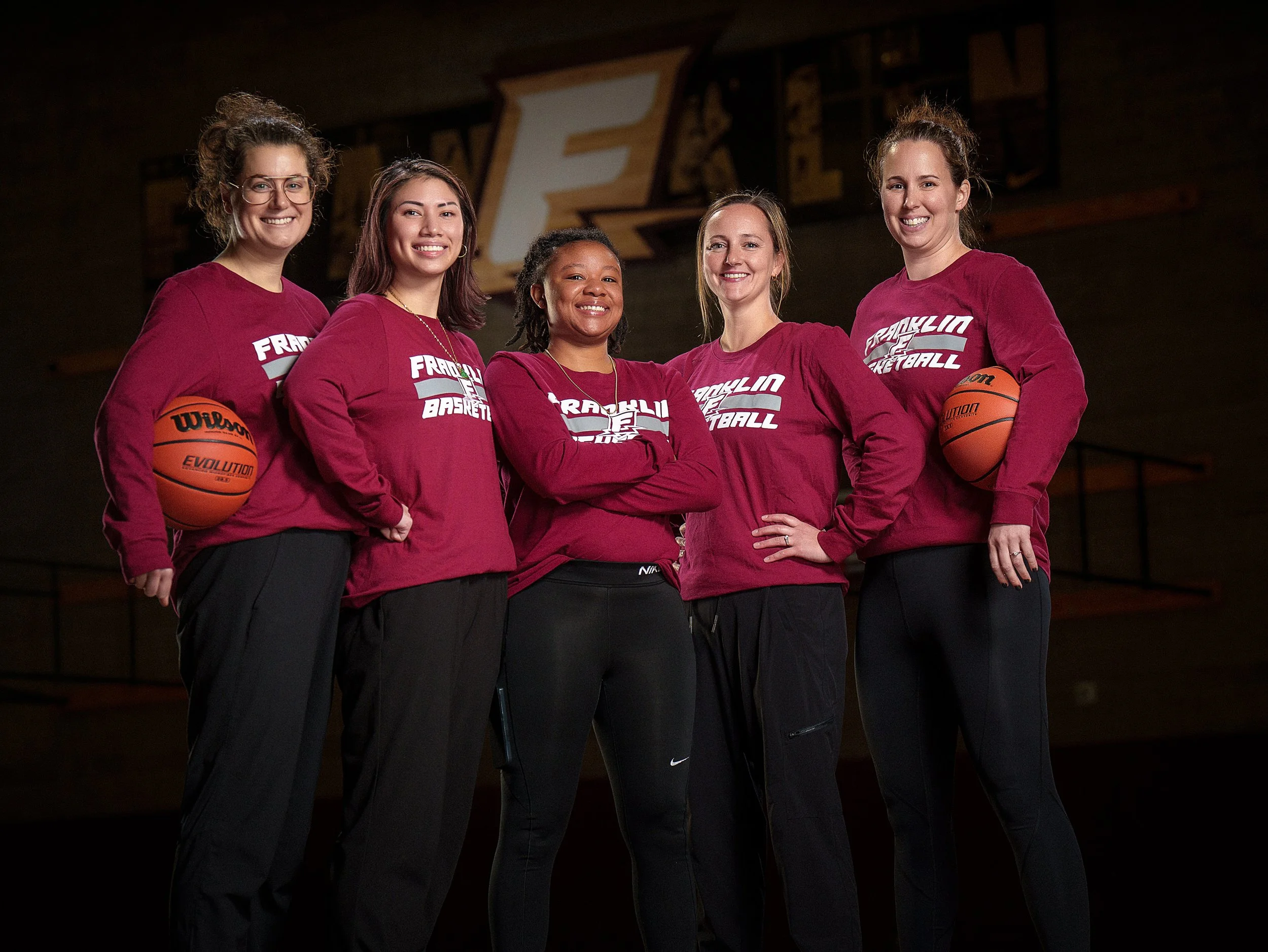 High school athletic media day portrait and banner composite by Justin Grafton Studios serving Oregon and Washington