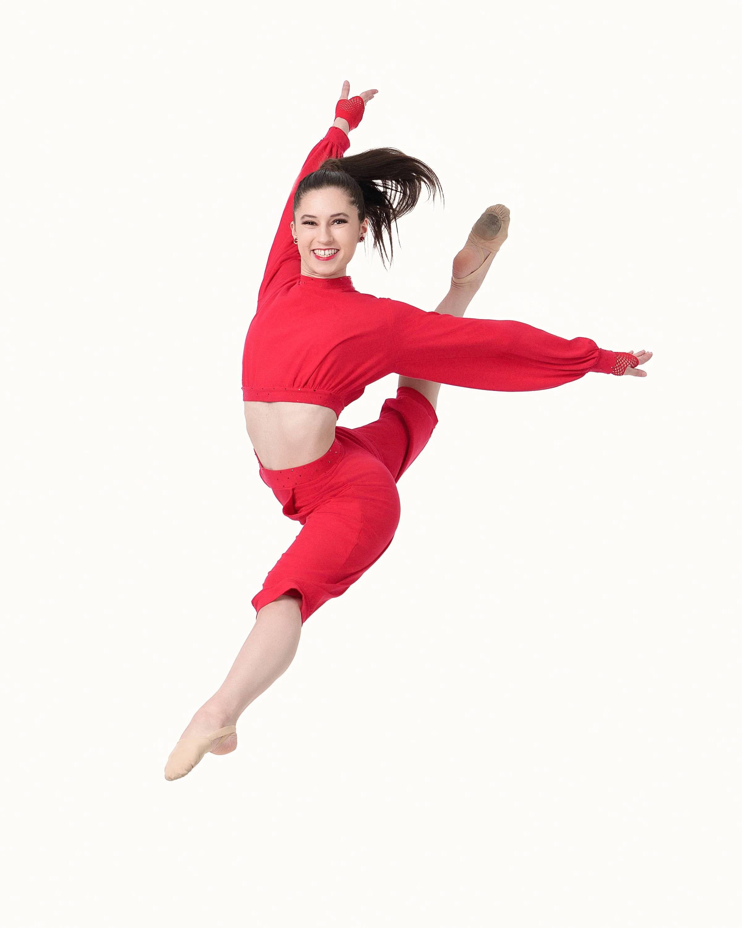 Fine art studio dance portrait on white background by Pacific Northwest dance photographer Justin Grafton Studios
