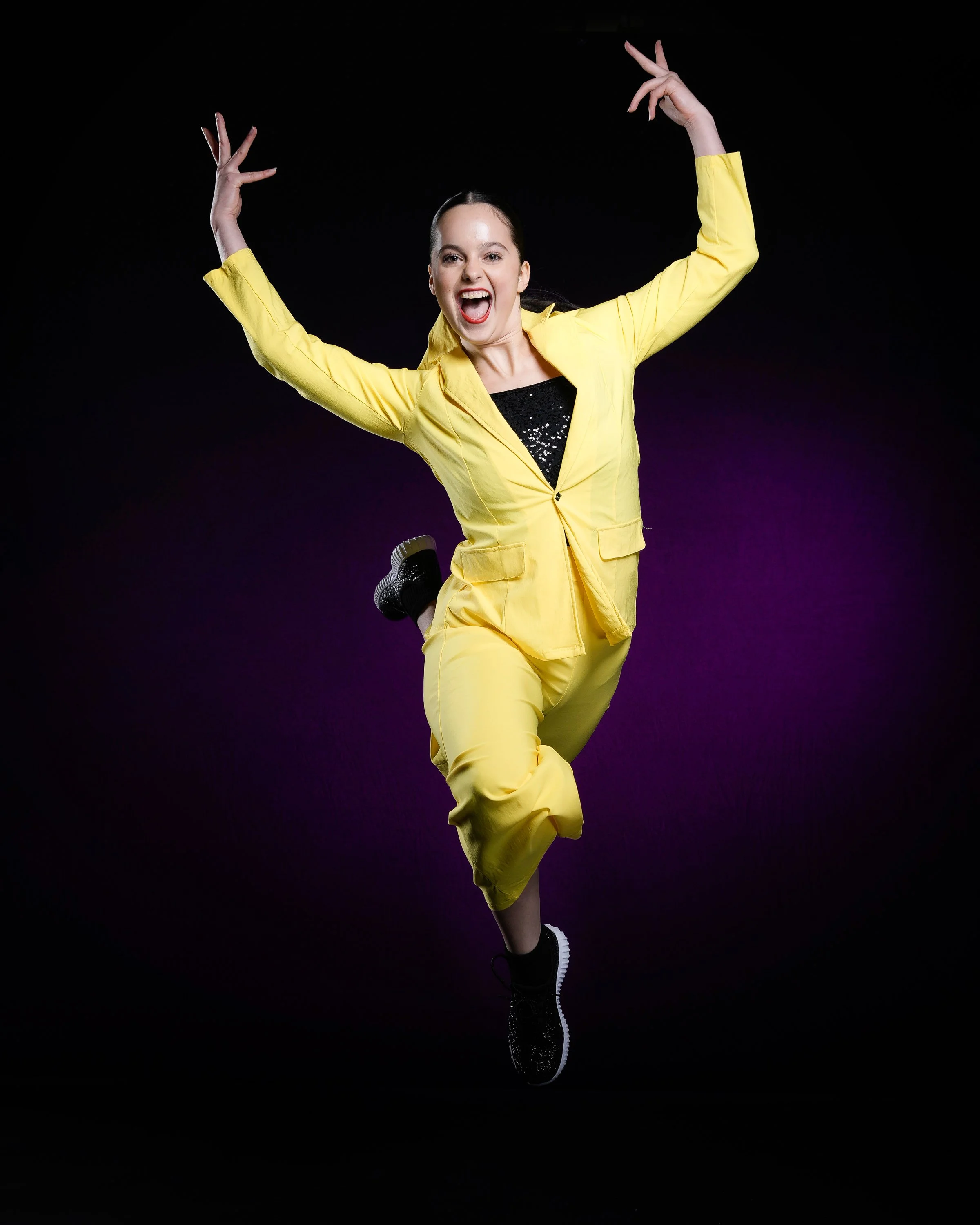High-speed motion freeze studio lighting for fine art dance portraits, ballet academies, and competition teams in the Pacific Northwest
