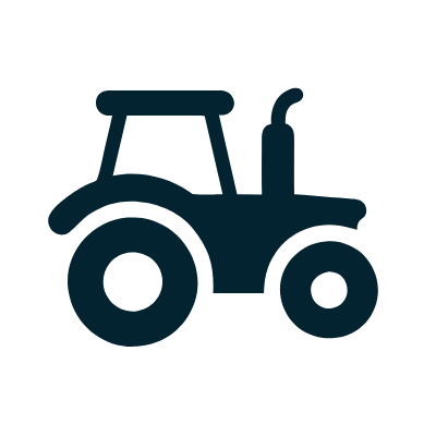 Silhouette of a tractor. Drone Detection Ireland