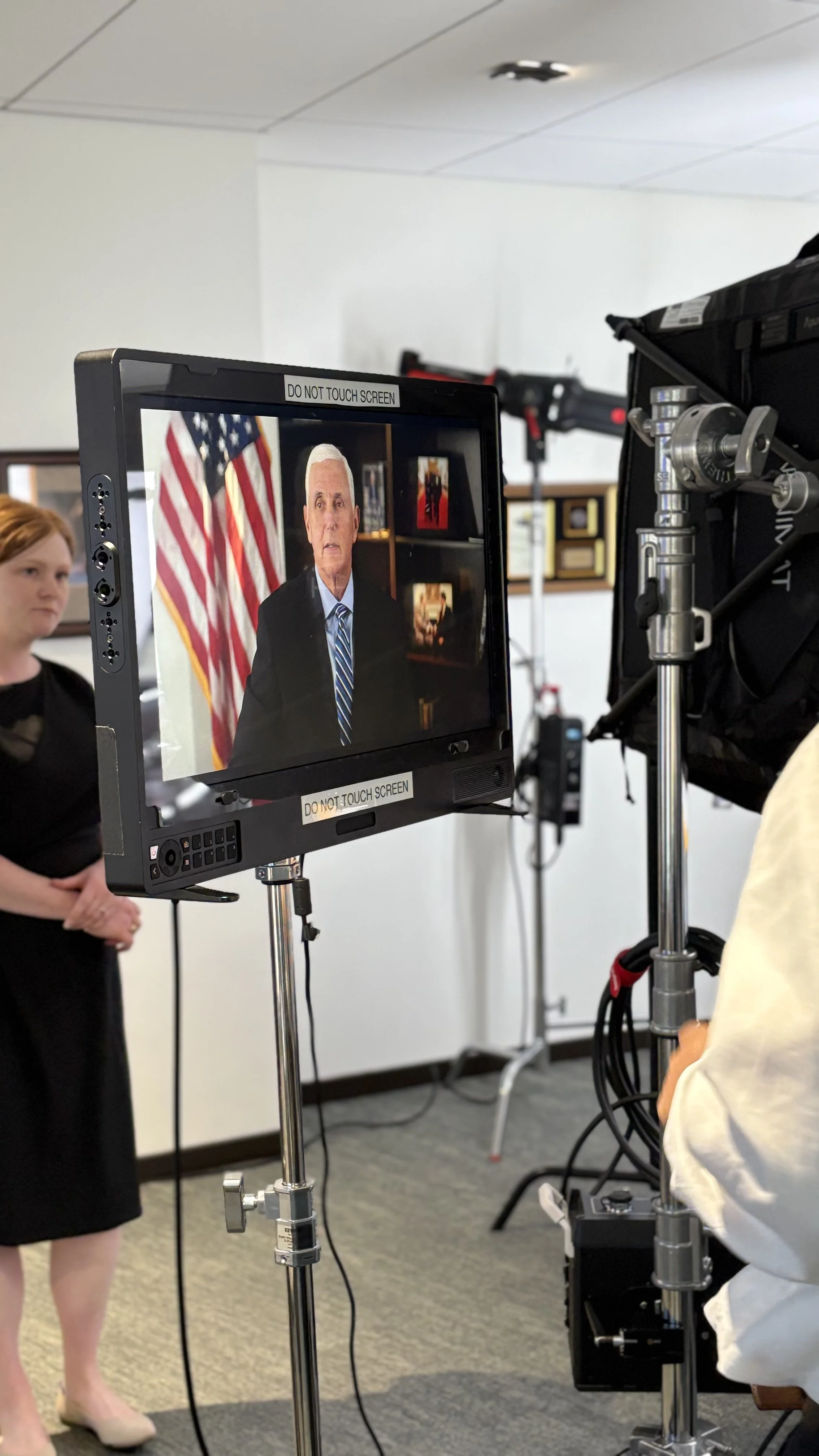 Mike Pence - interview setup