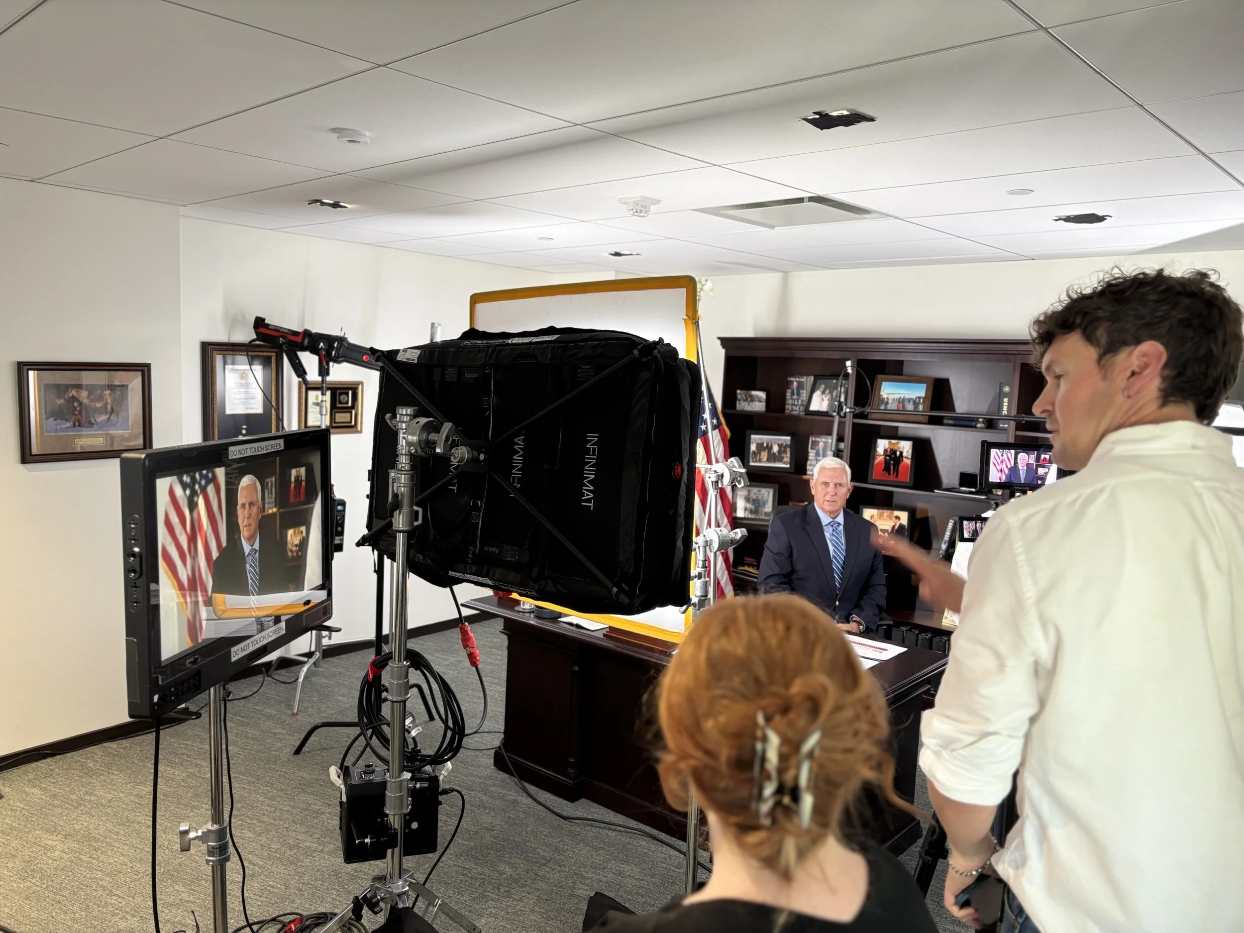 Mike Pence - interview setup