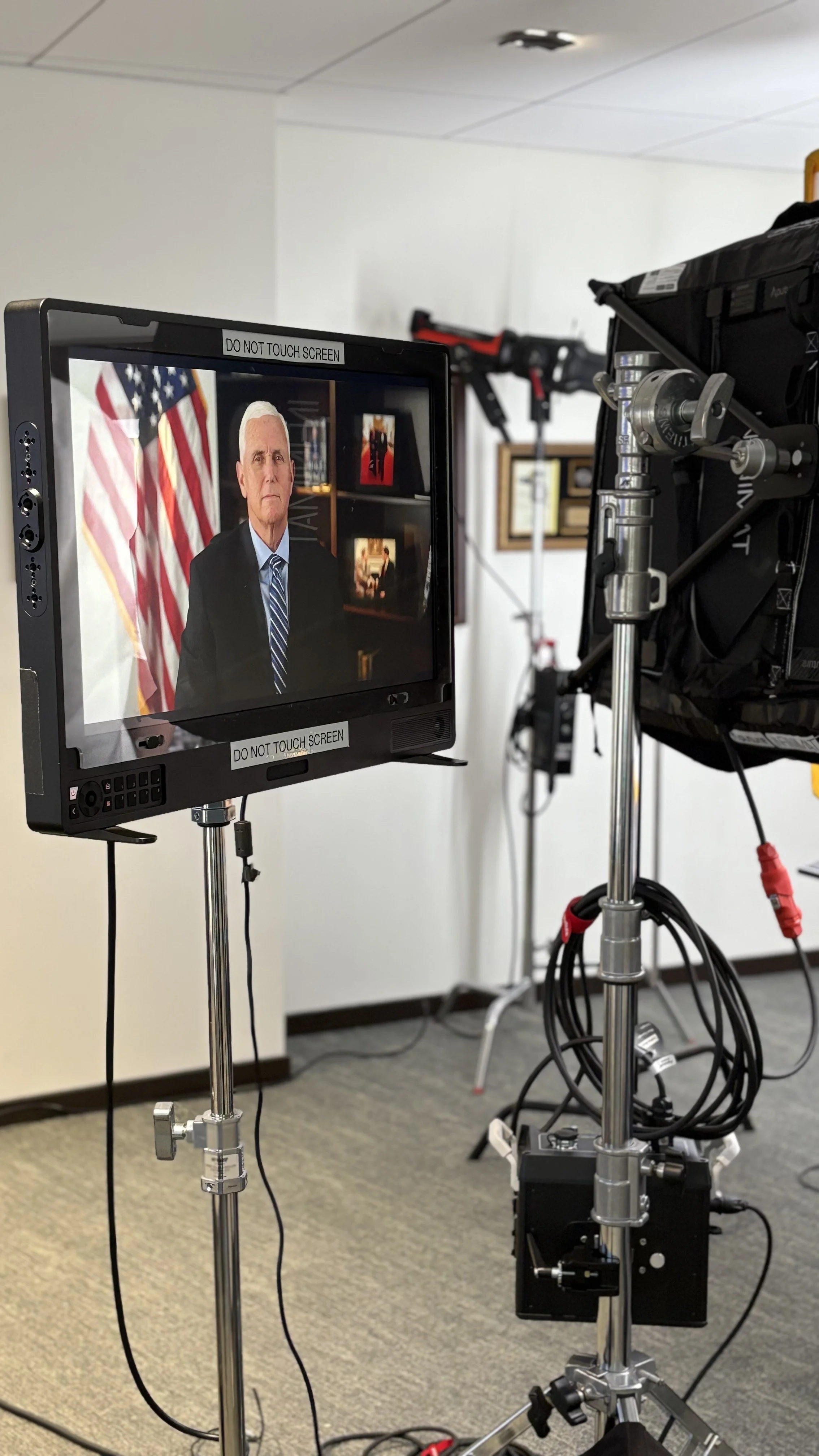 Mike Pence - interview setup